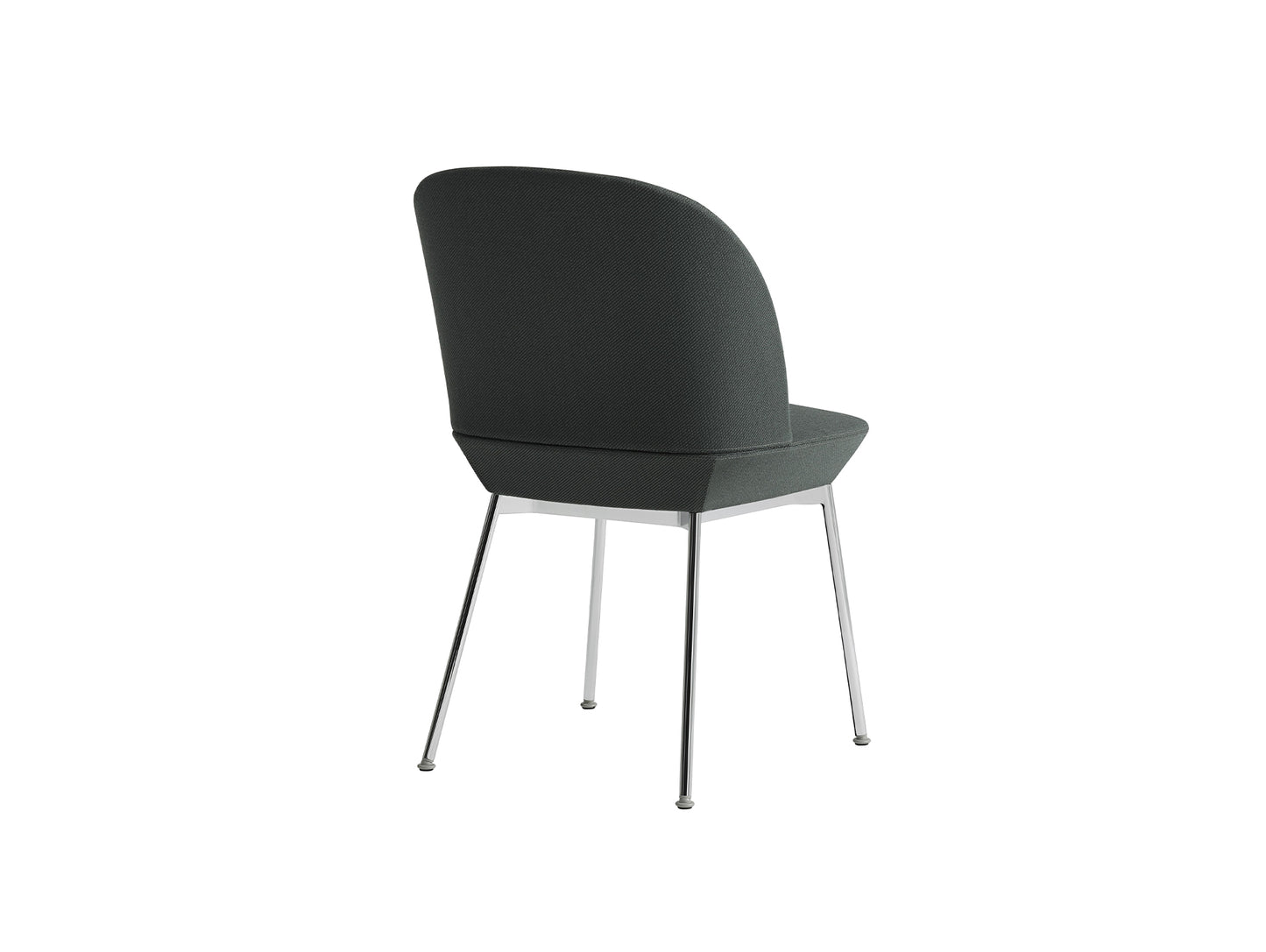 Oslo Side Chair by Muuto - Twill Weave 990 / Chrome Base