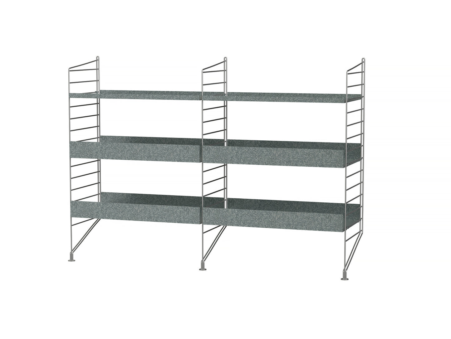 String Outdoor Galvanised Shelving - Combination A