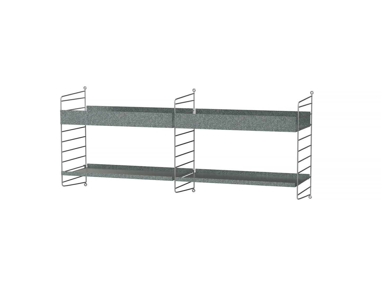 String Outdoor Galvanised Shelving - Combination F