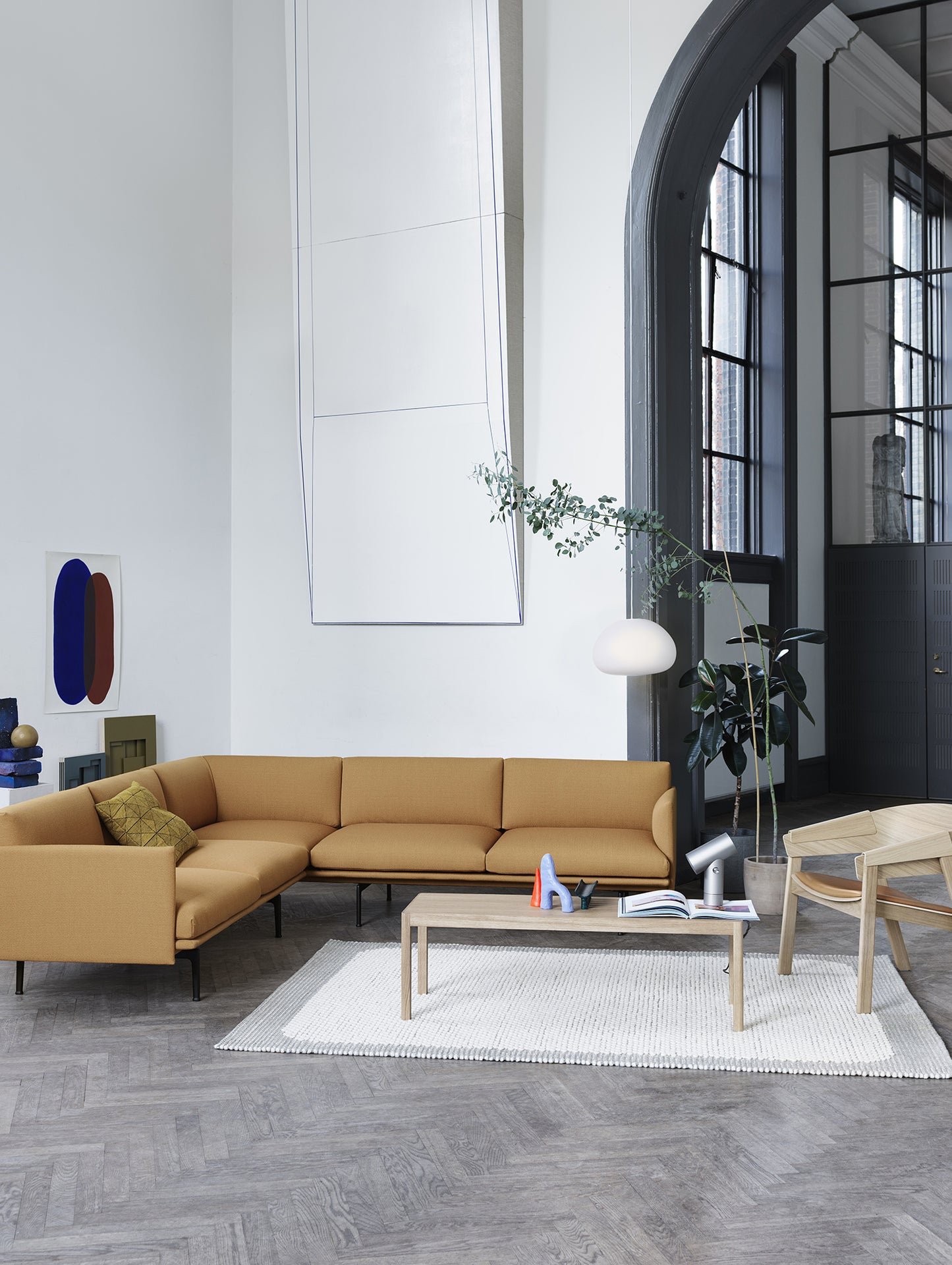 Workshop Coffee Table by Muuto - 120 x 43 cm / Lacquered Oak