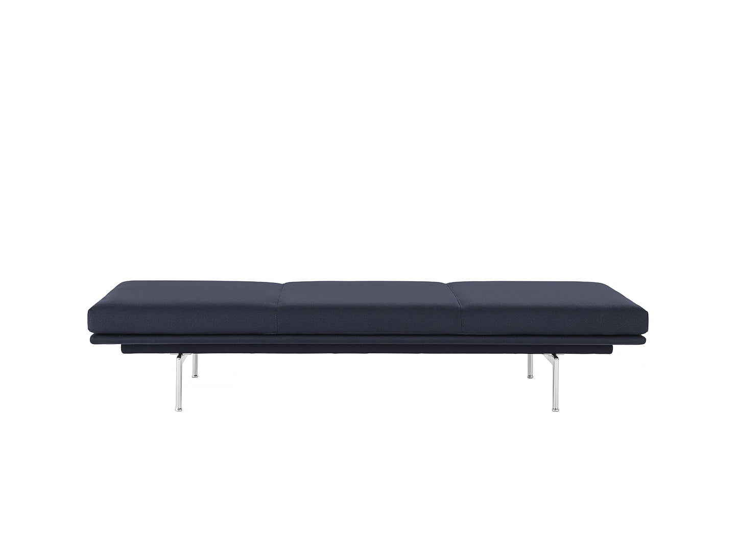 Outline Daybed Without Cushion in Vidar 554 / Aluminium Legs by Muuto