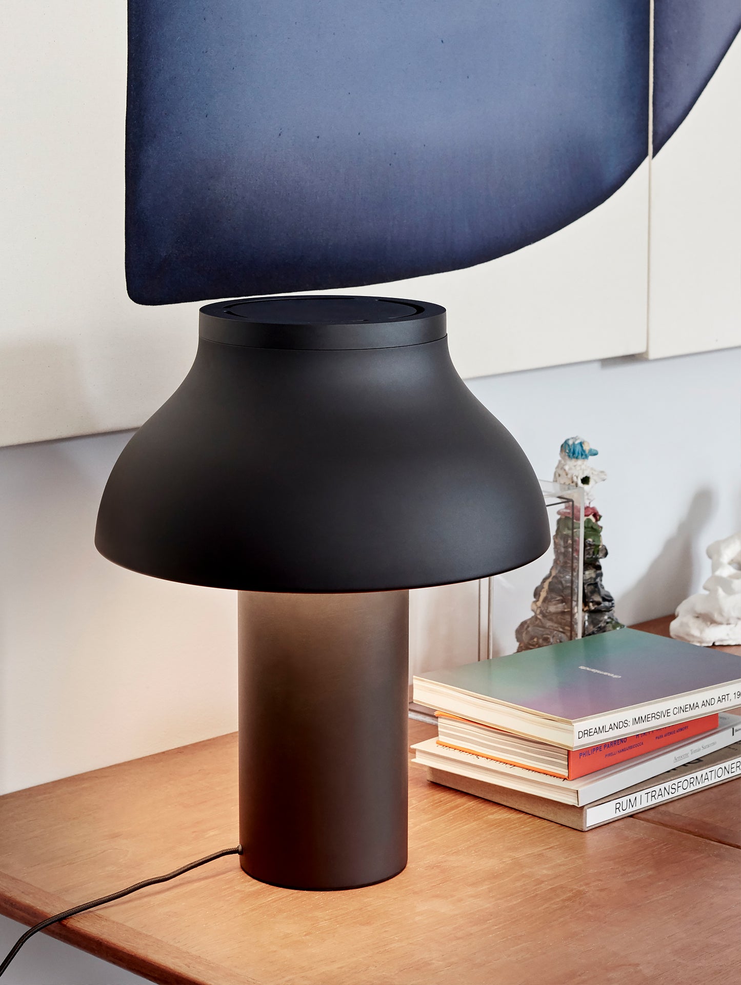 HAY PC Table Lamp - Large, Soft Black Aluminium