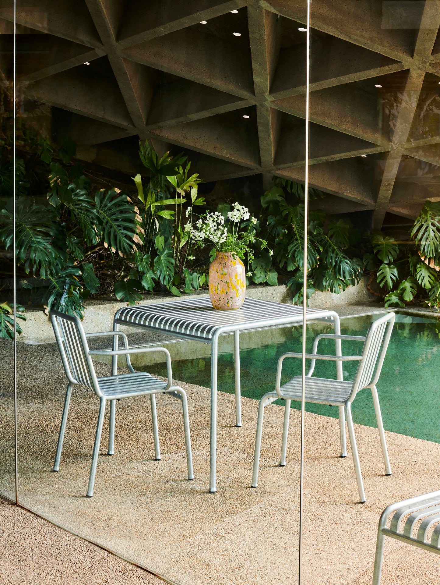 Palissade Armchair by HAY - Galvanised