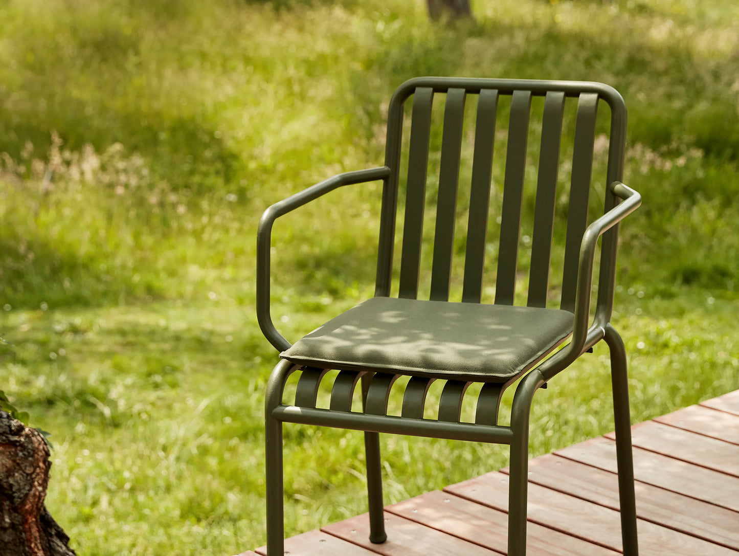 Olive Palissade Armchair with Olive cushion