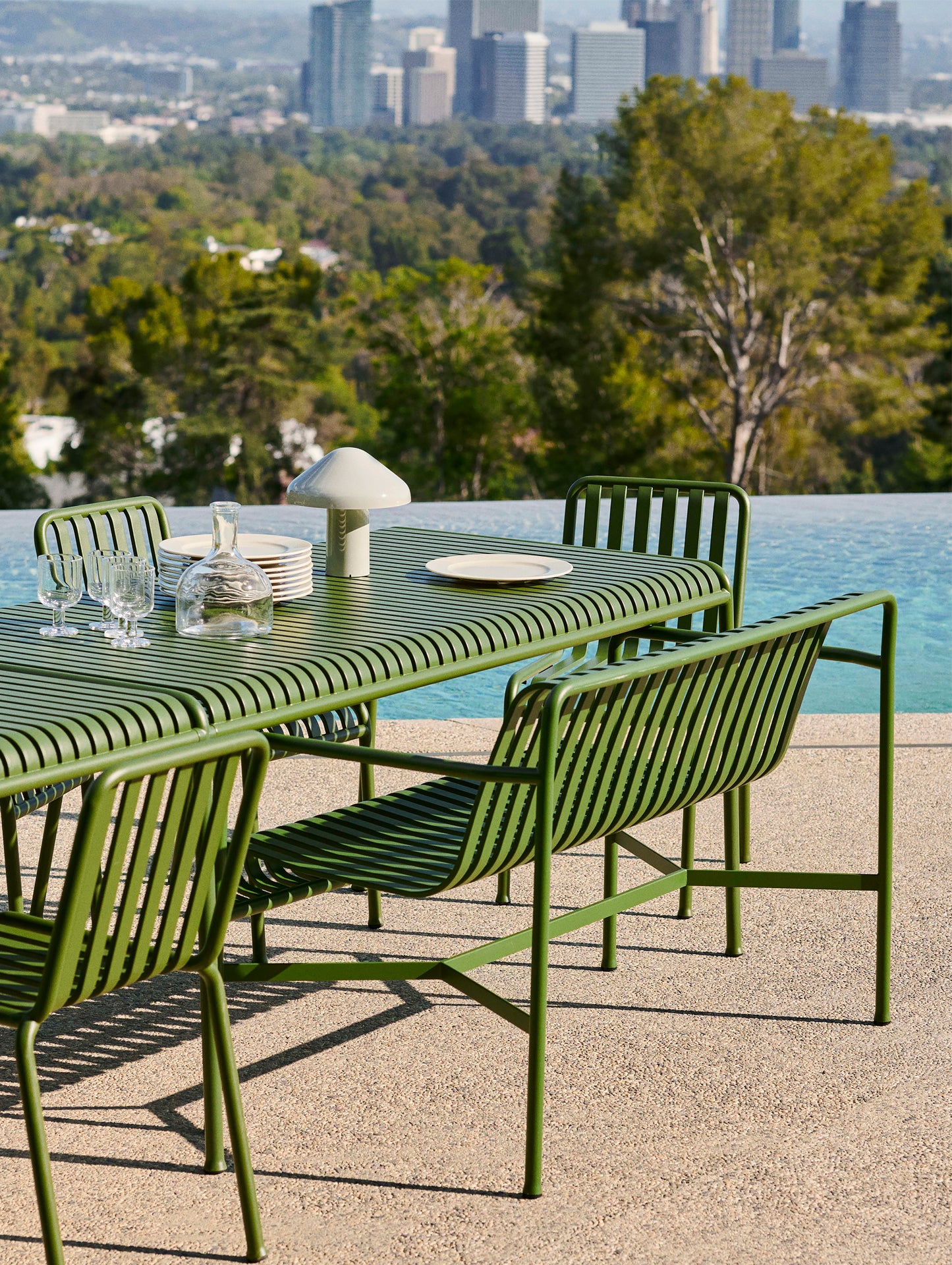 HAY Palissade Table, 160 cm, Olive