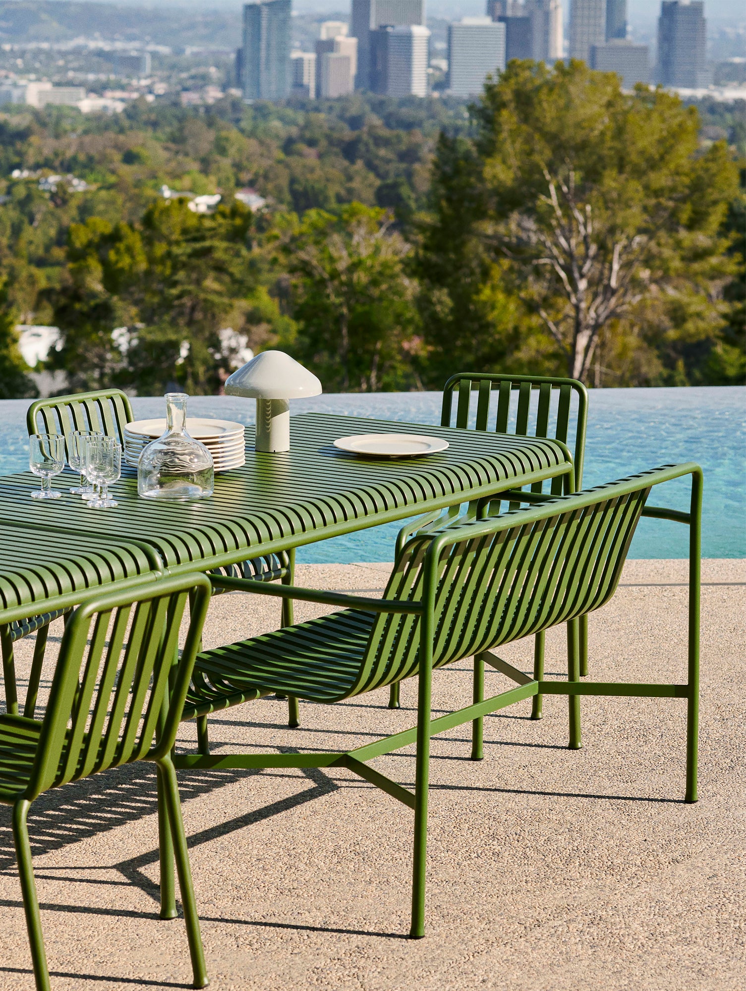 HAY Palissade Table, 160 cm, Olive
