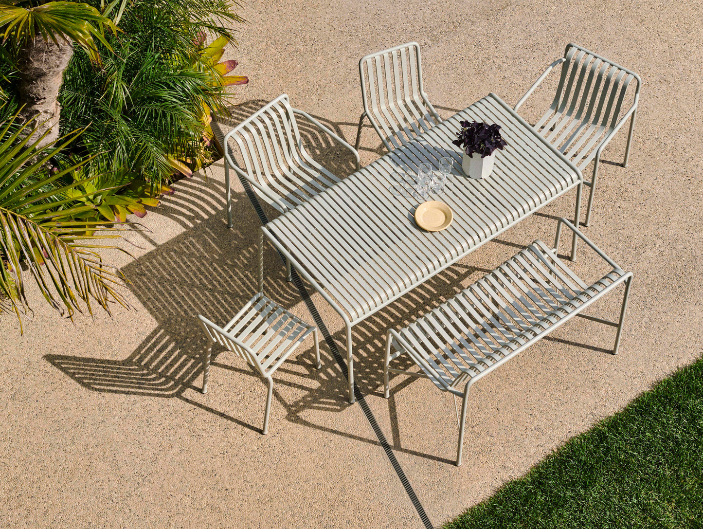 HAY Palissade Table, 160 cm, Sky Grey