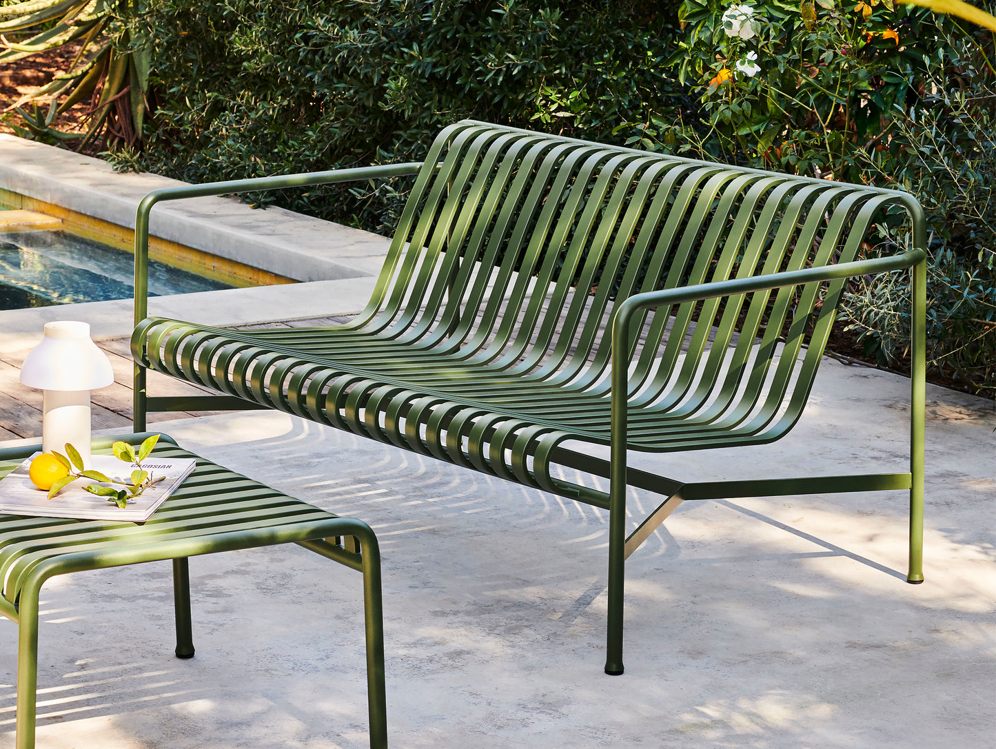 HAY Palissade Lounge Sofa, Olive