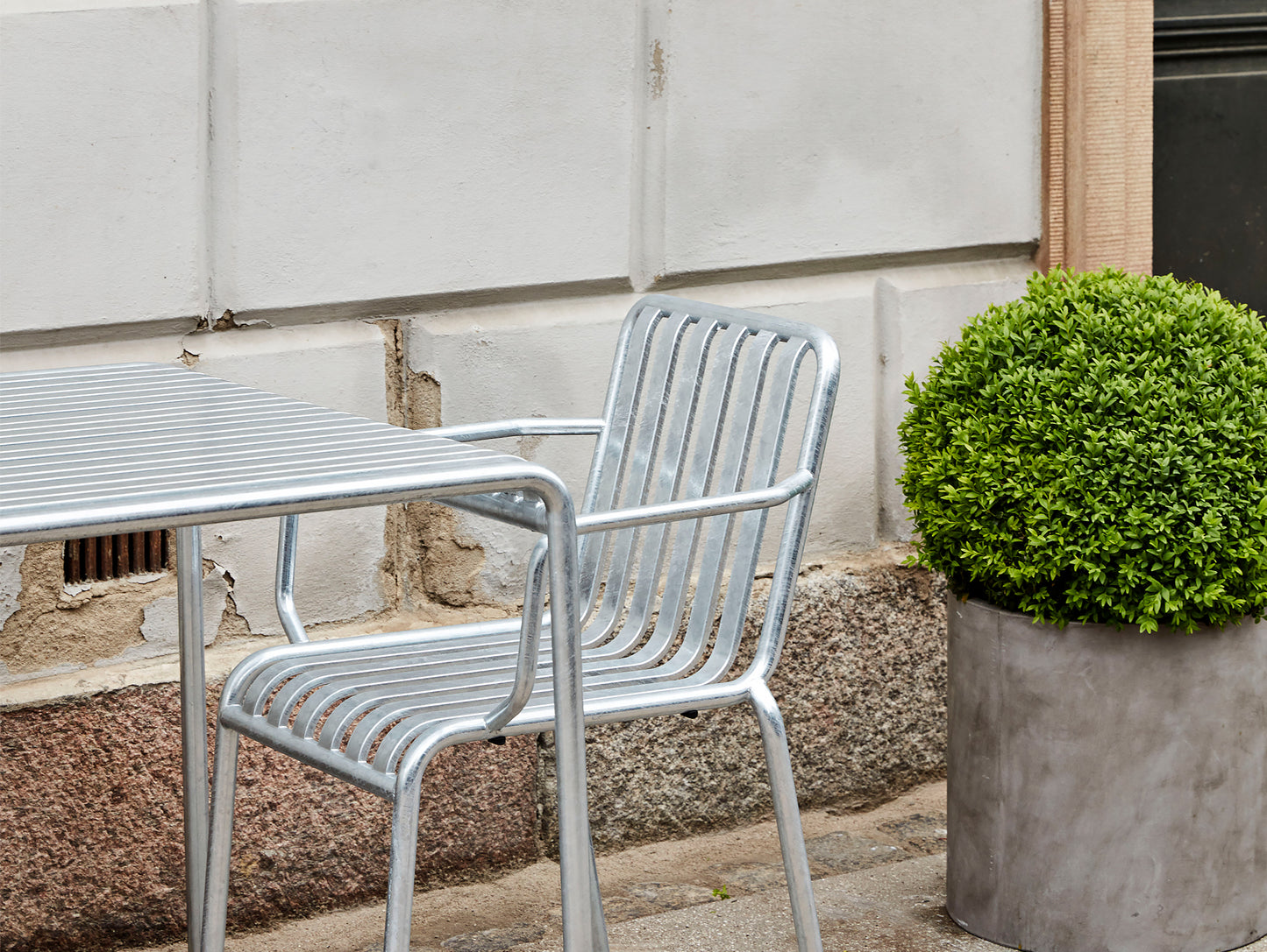 Palissade Armchair by HAY - Galvanised