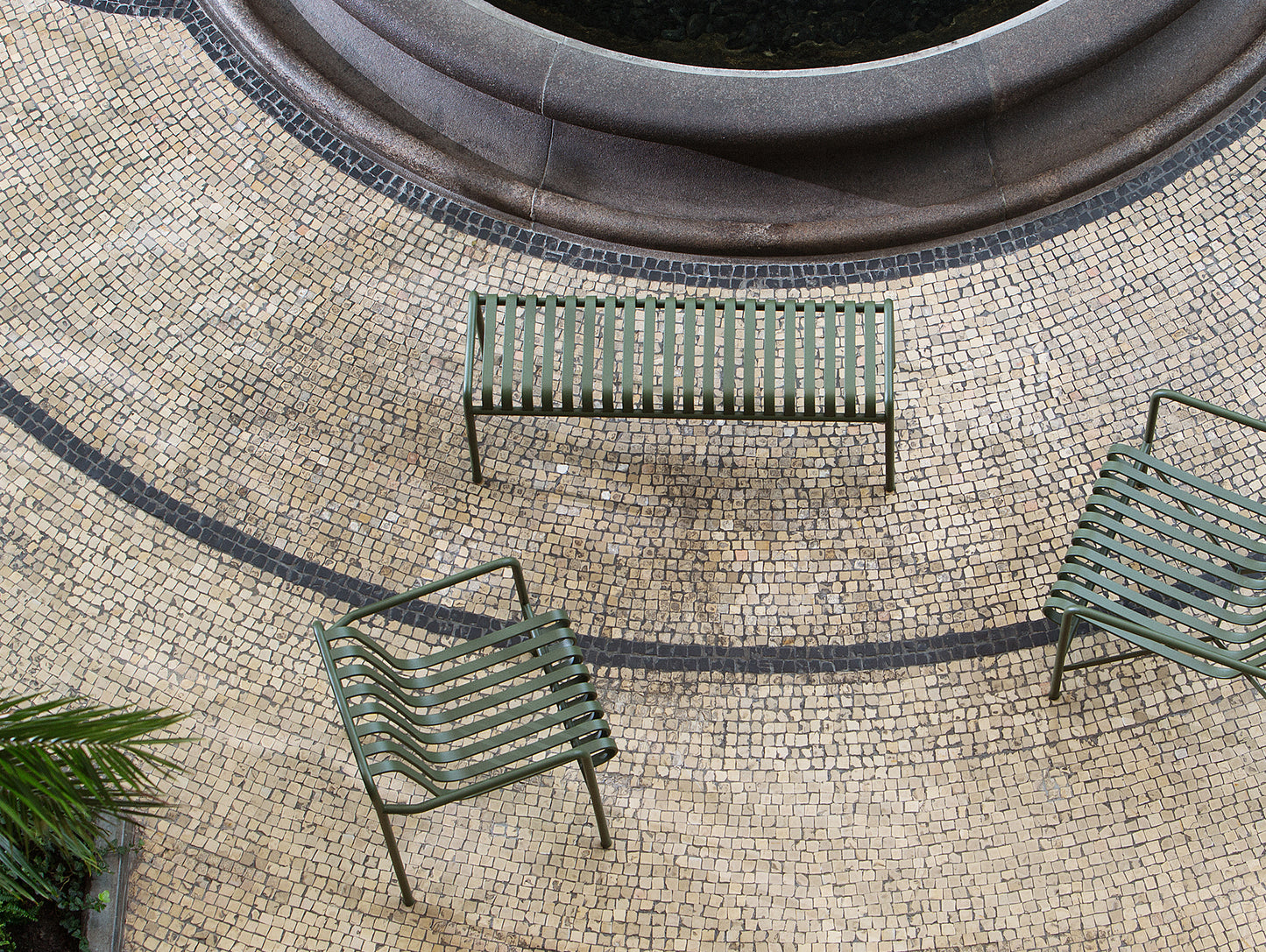 HAY Palissade Bench - Olive