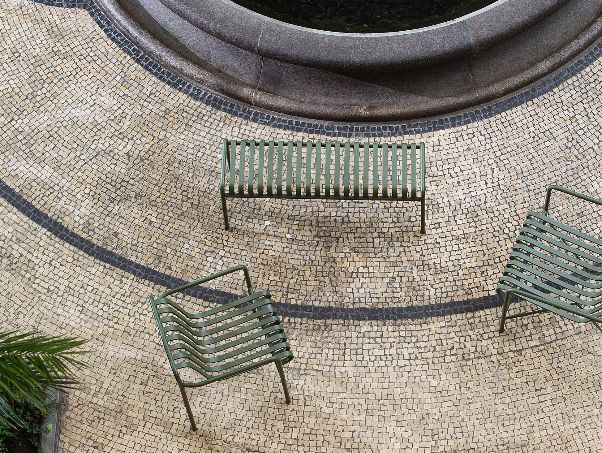 HAY Palissade Bench - Olive