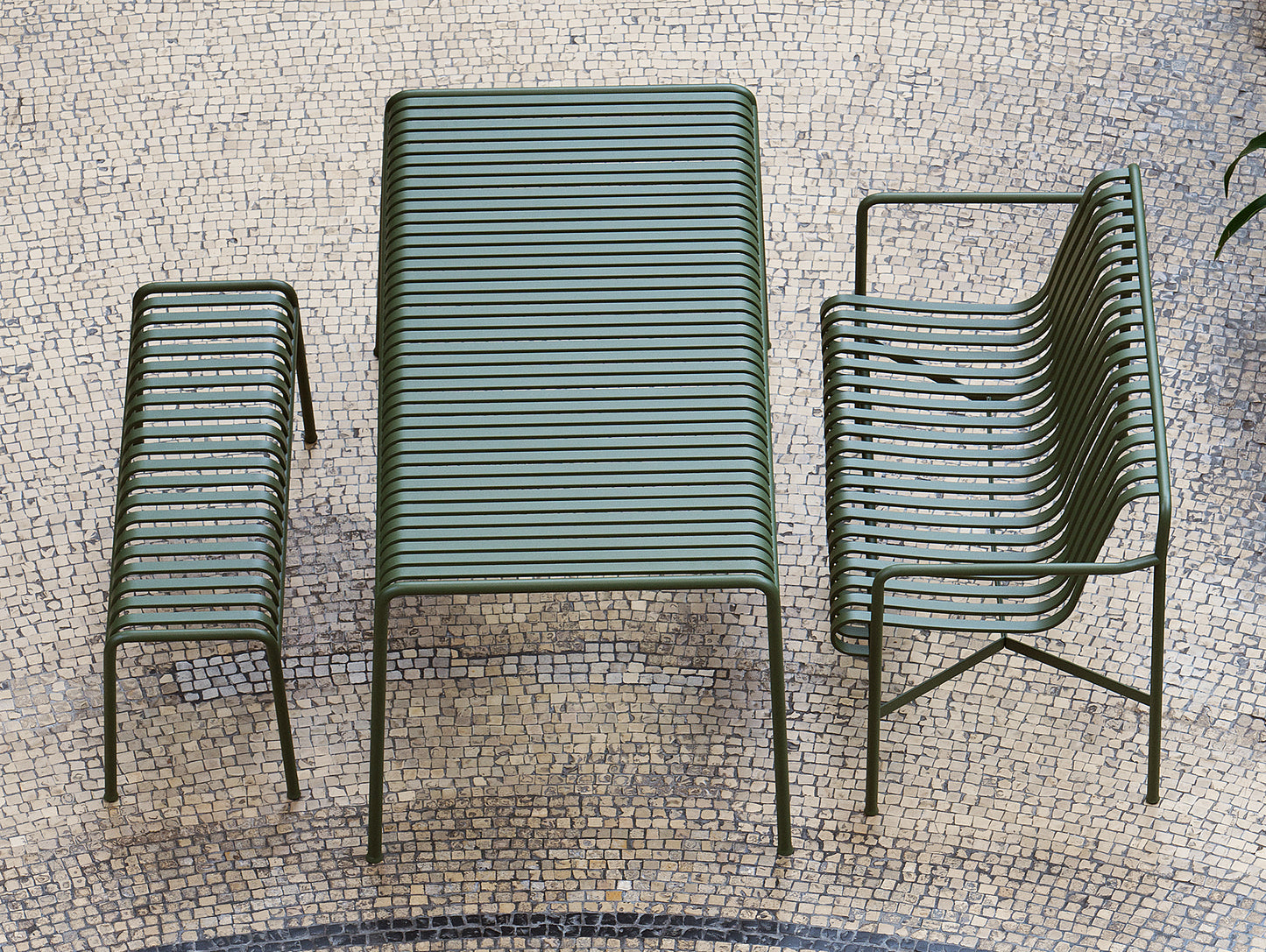 HAY Palissade Bench - Olive