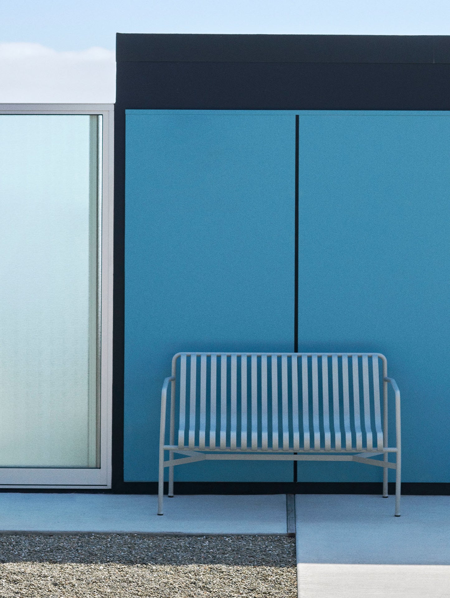 HAY Palissade Dining Bench - Sky Grey