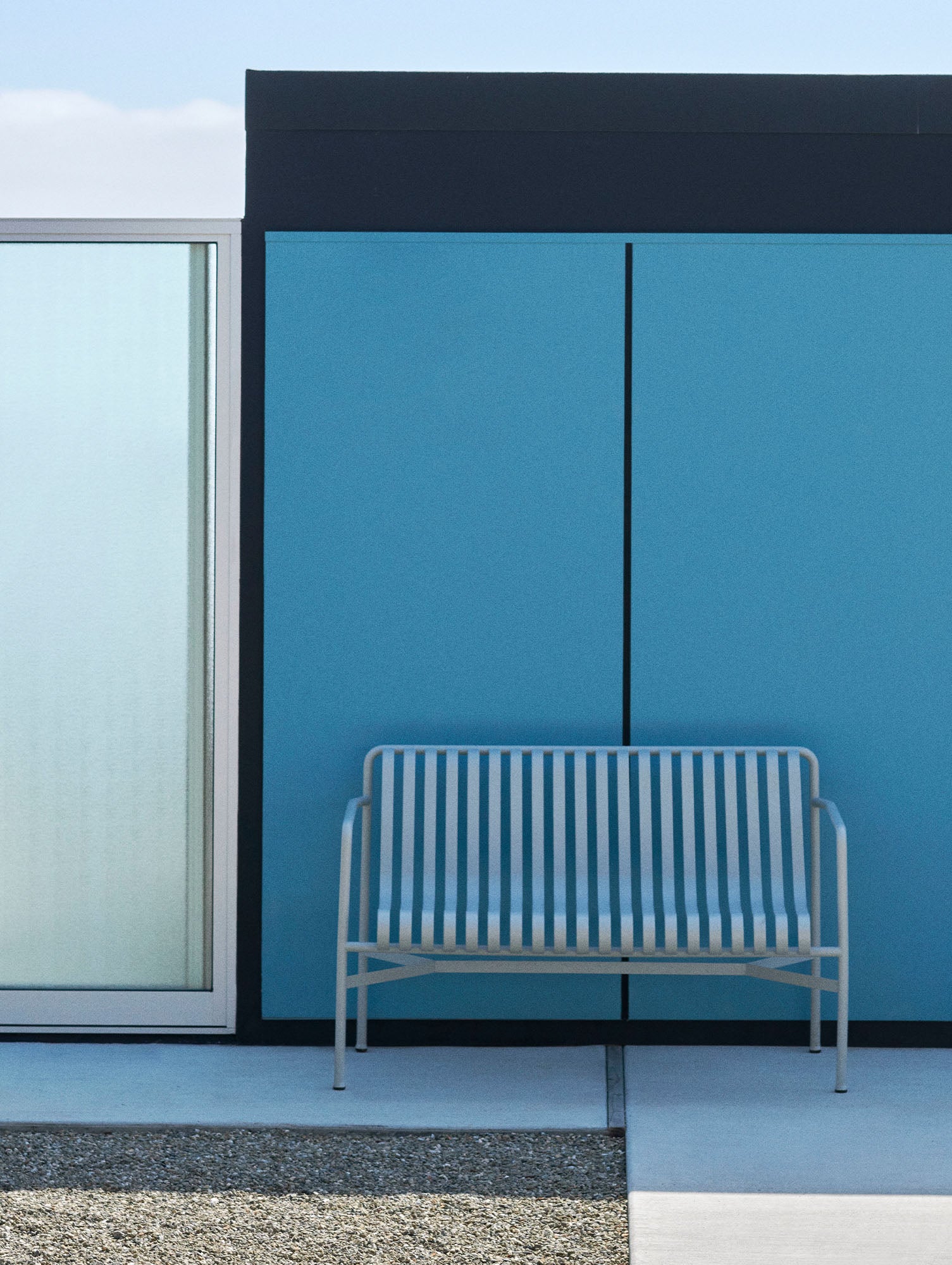 HAY Palissade Dining Bench - Sky Grey