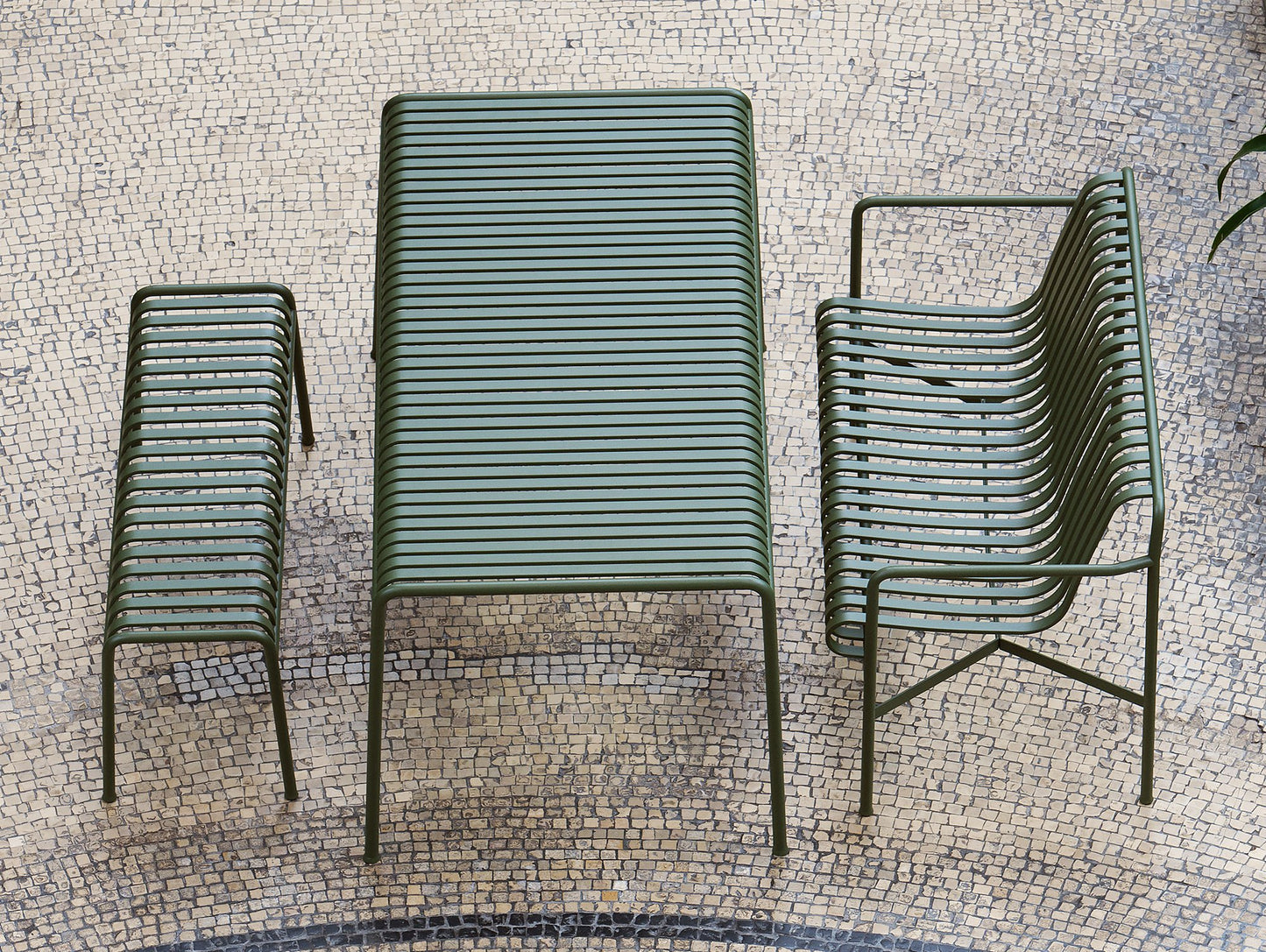 HAY Palissade Table, 160 cm, Olive