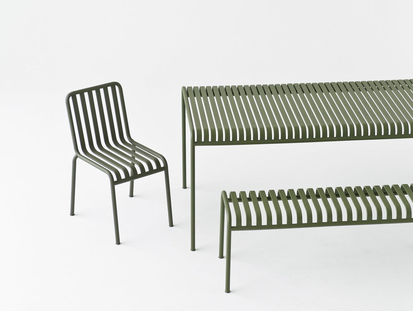 HAY Palissade Table, 160 cm, Olive