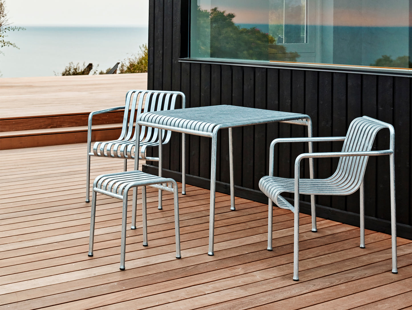 Palissade Dining Table by HAY - Galvanised