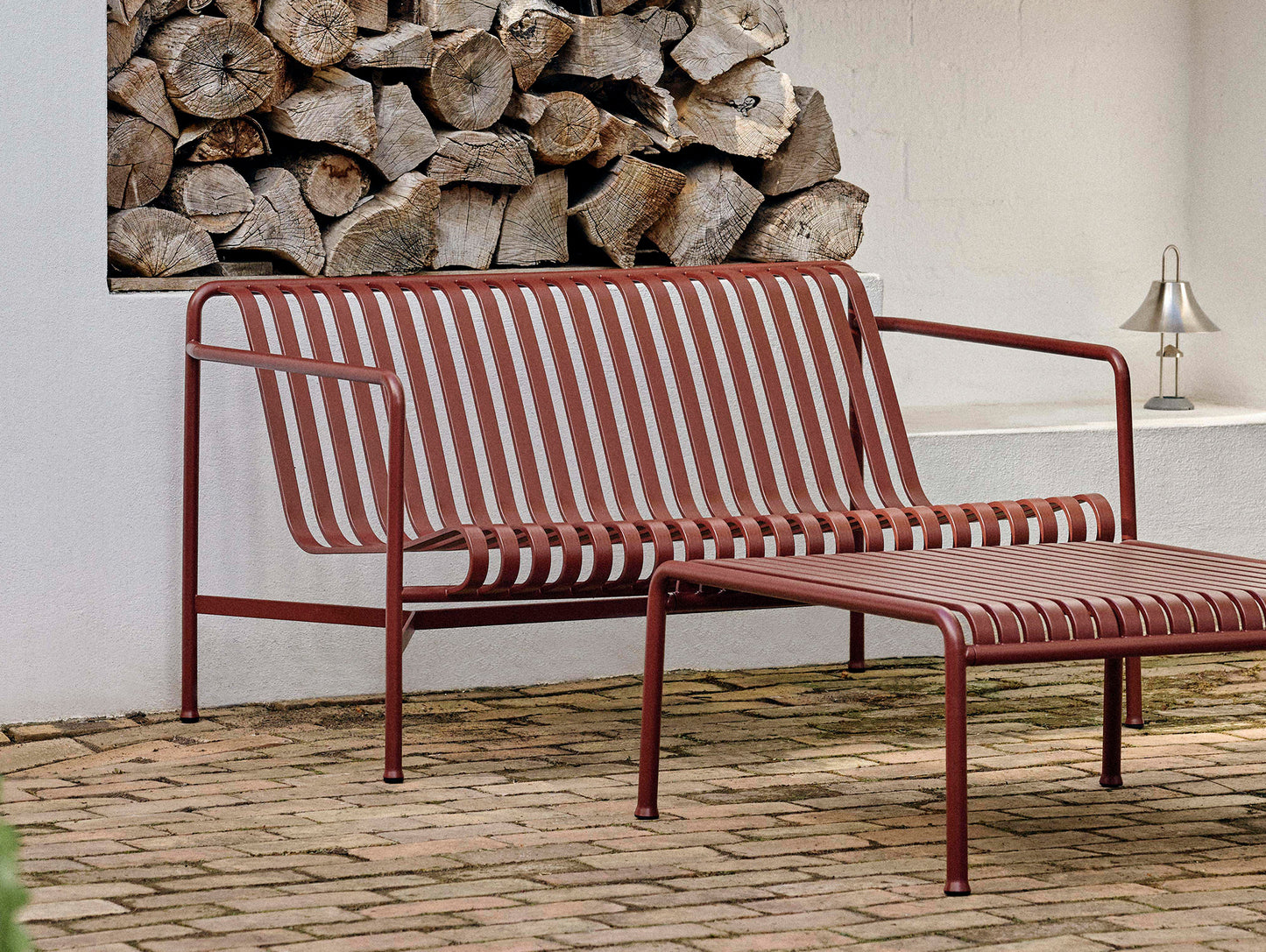 HAY Palissade Lounge Sofa, Iron Red