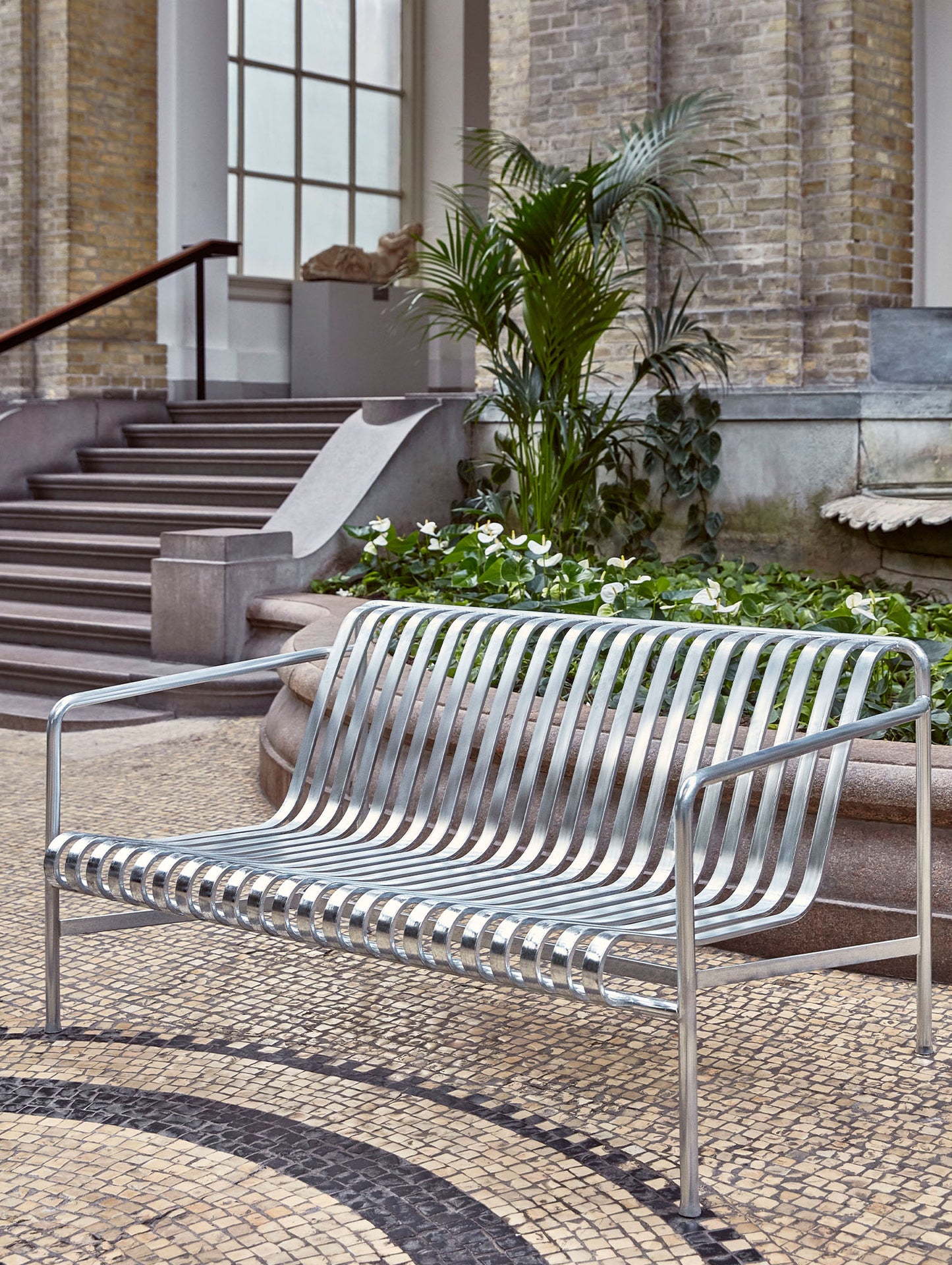 HAY Palissade Lounge Sofa, Hot Galvanised
