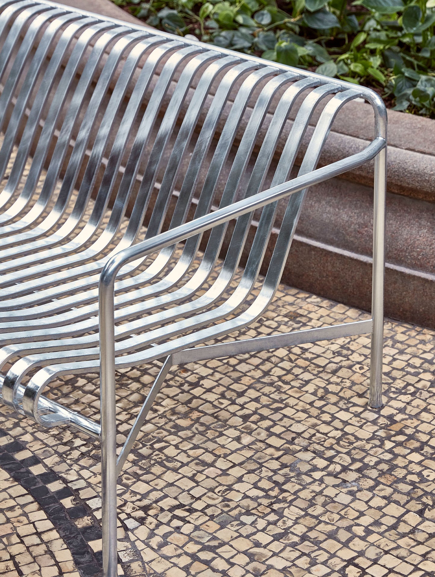 HAY Palissade Lounge Sofa, Hot Galvanised