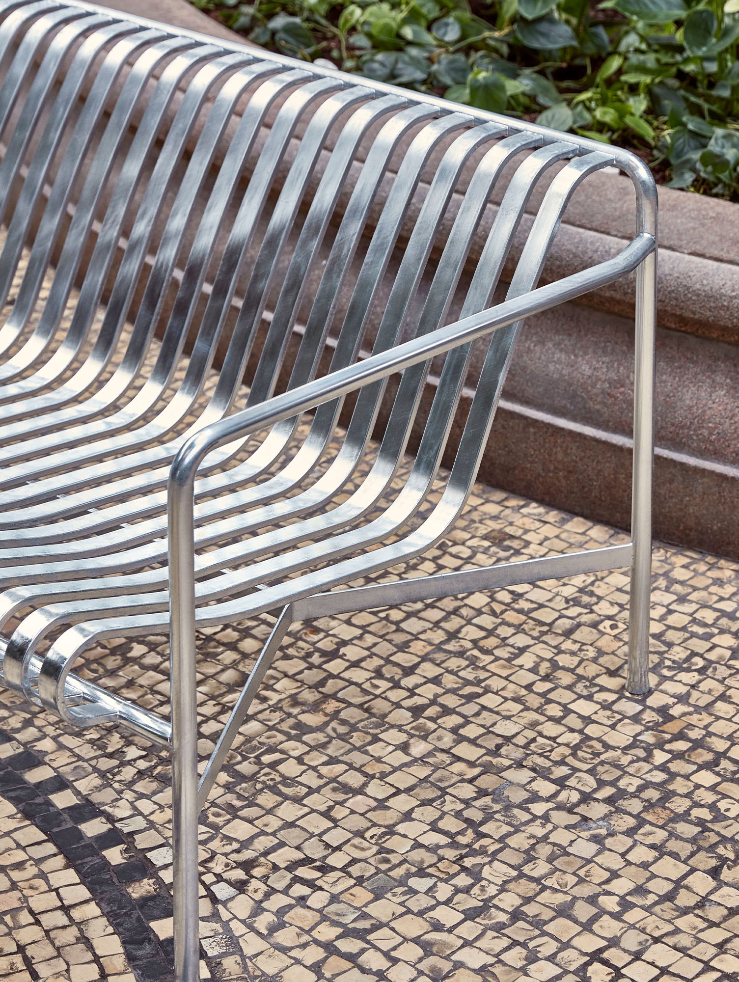 HAY Palissade Lounge Sofa, Hot Galvanised