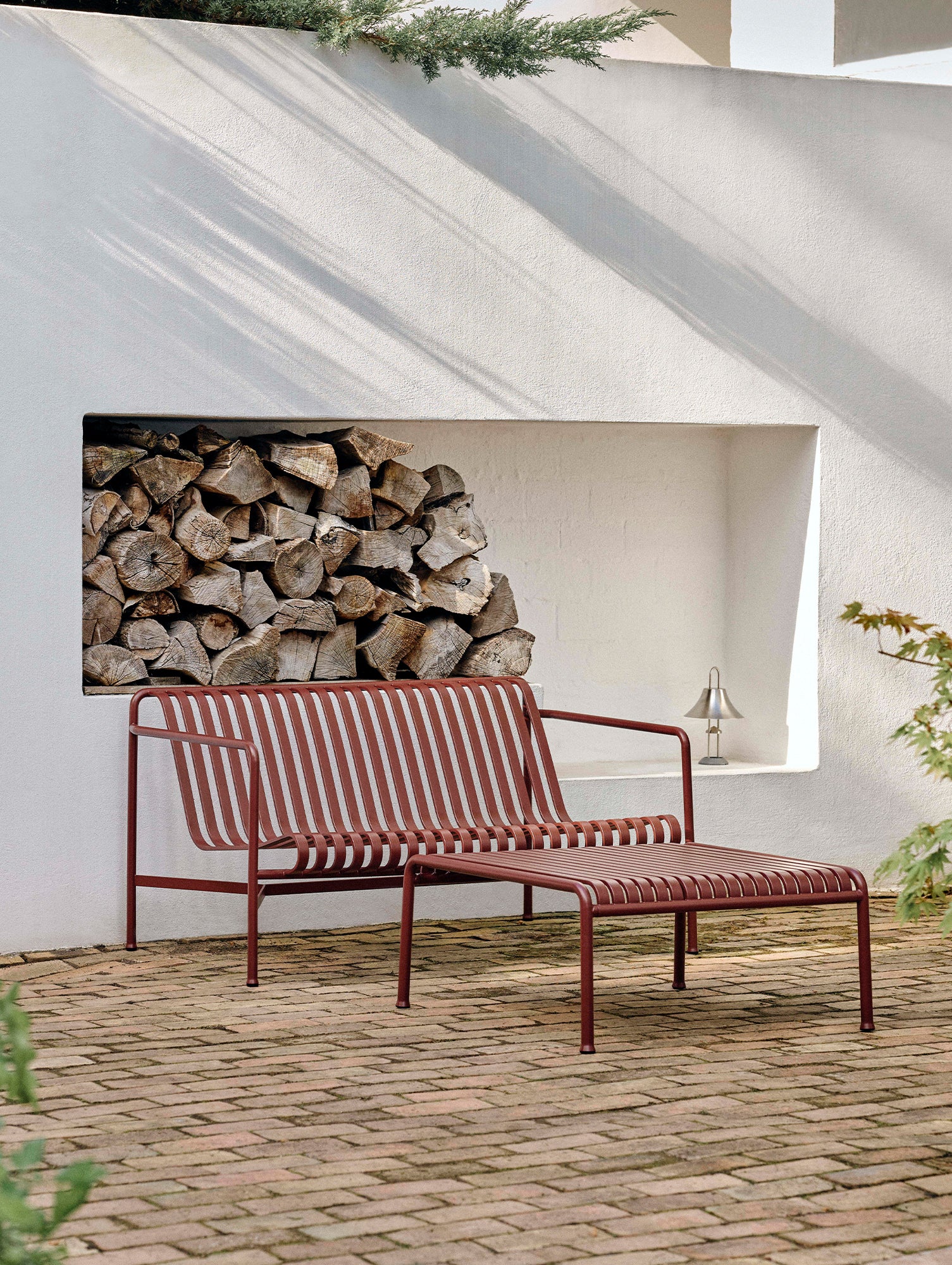 Palissade Low Table by HAY - Iron Red