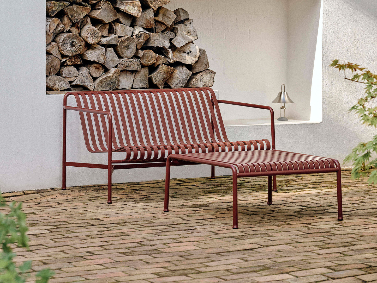HAY Palissade Lounge Sofa, Iron Red