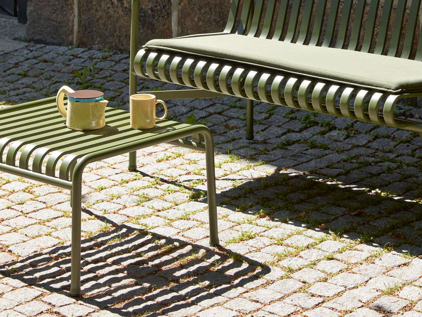HAY Palissade Ottoman in Olive