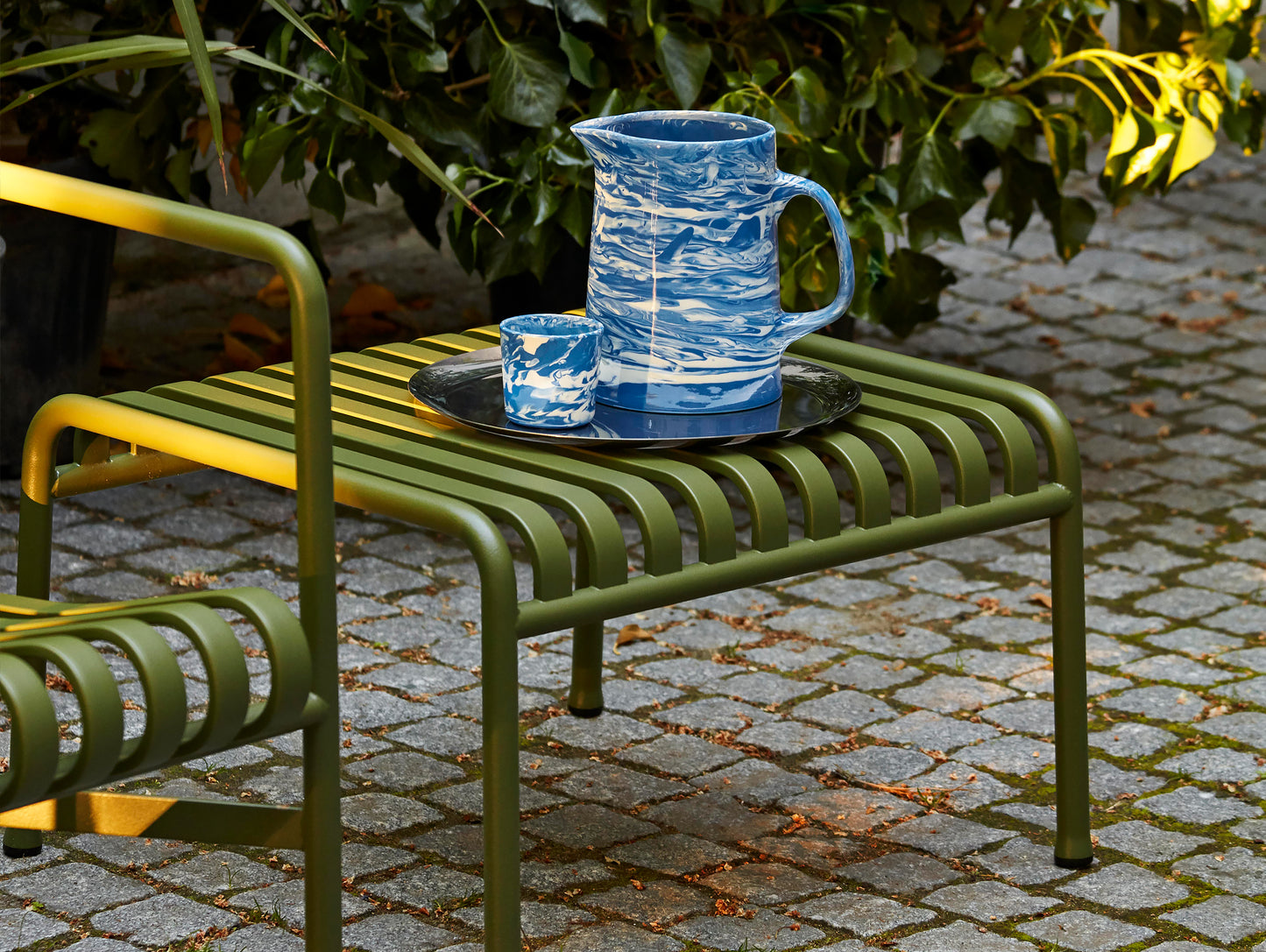 HAY Palissade Ottoman in Olive