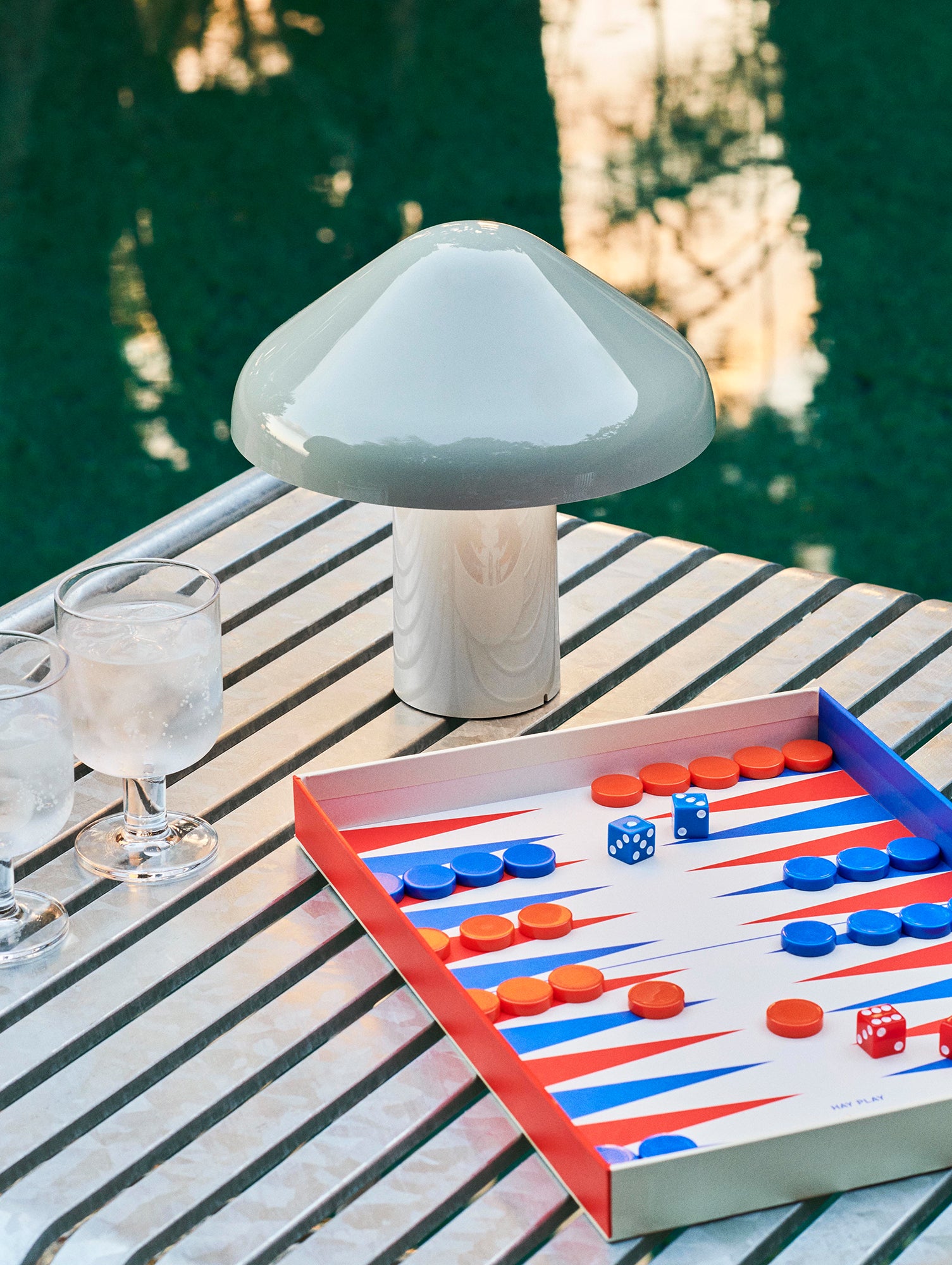 HAY Pao Portable Lamp by HAY - Cool Grey