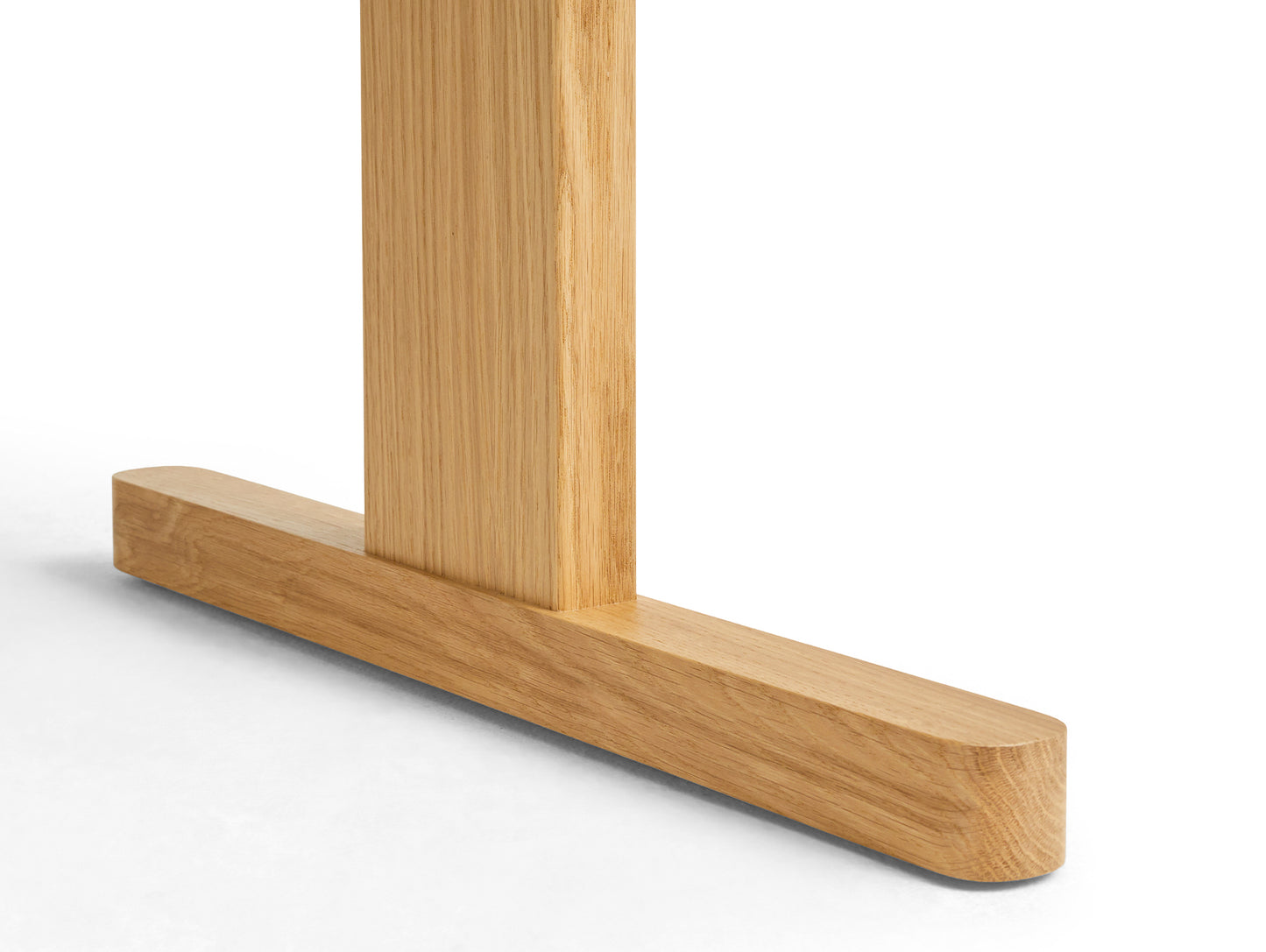 Passerelle Table (Veneer Tabletop) by HAY - Oak Tabletop with Ink Black Crossbar