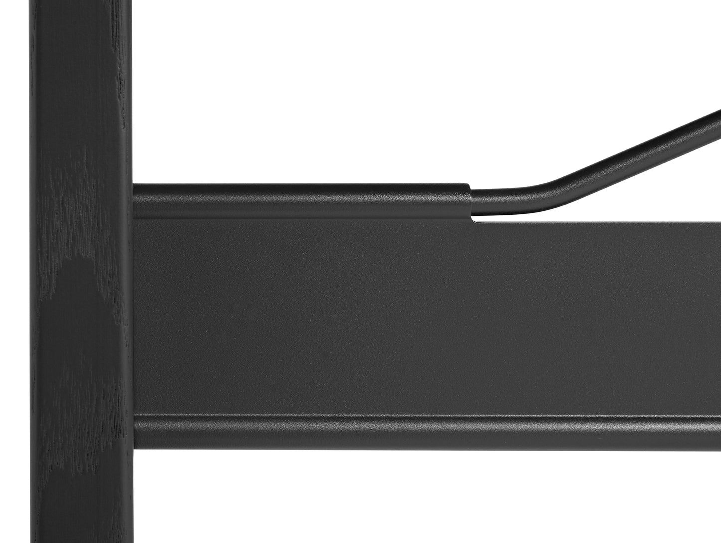 Passerelle Table (Veneer Tabletop) by HAY - Oak Tabletop with Ink Black Crossbar