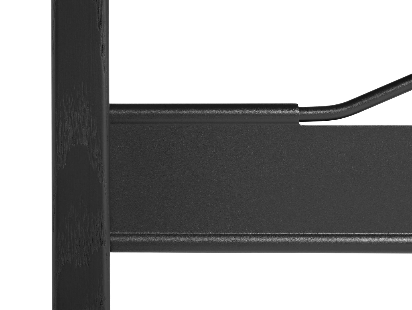 Passerelle High Table by HAY - Ink Black Crossbar