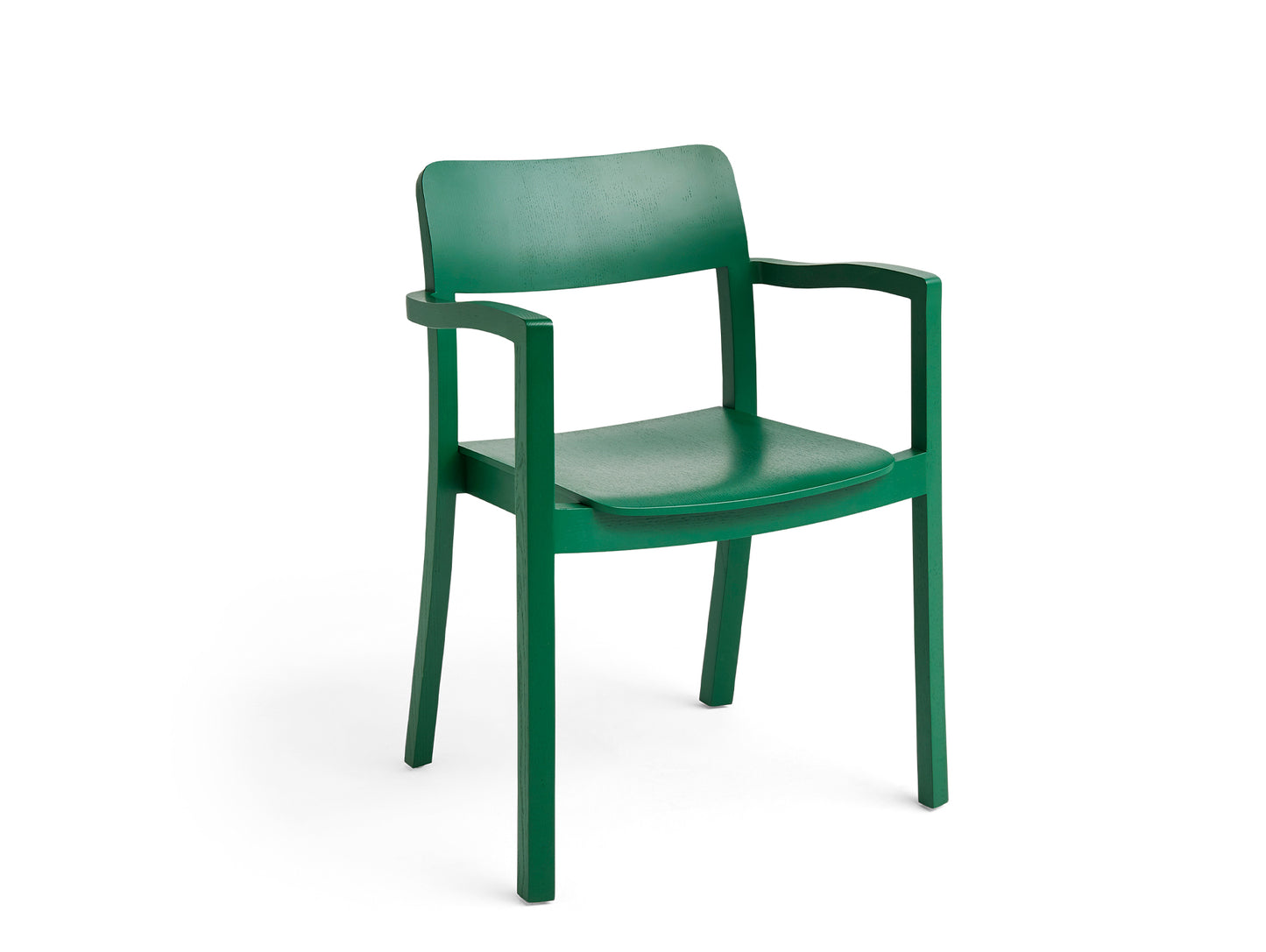 Pastis Chair by HAY - With Armrest / Pine Green Water-Based Lacquered Ash