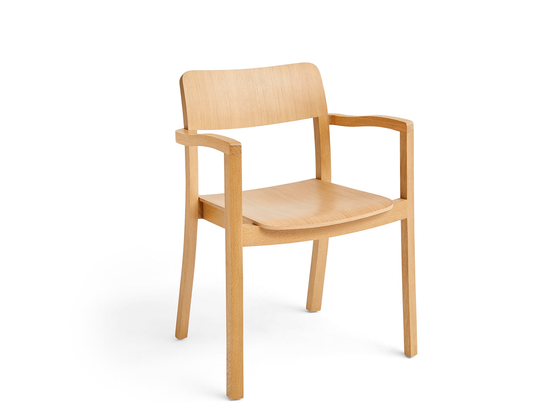 Pastis Chair by HAY - With Armrest / Water-Based Lacquered Oak