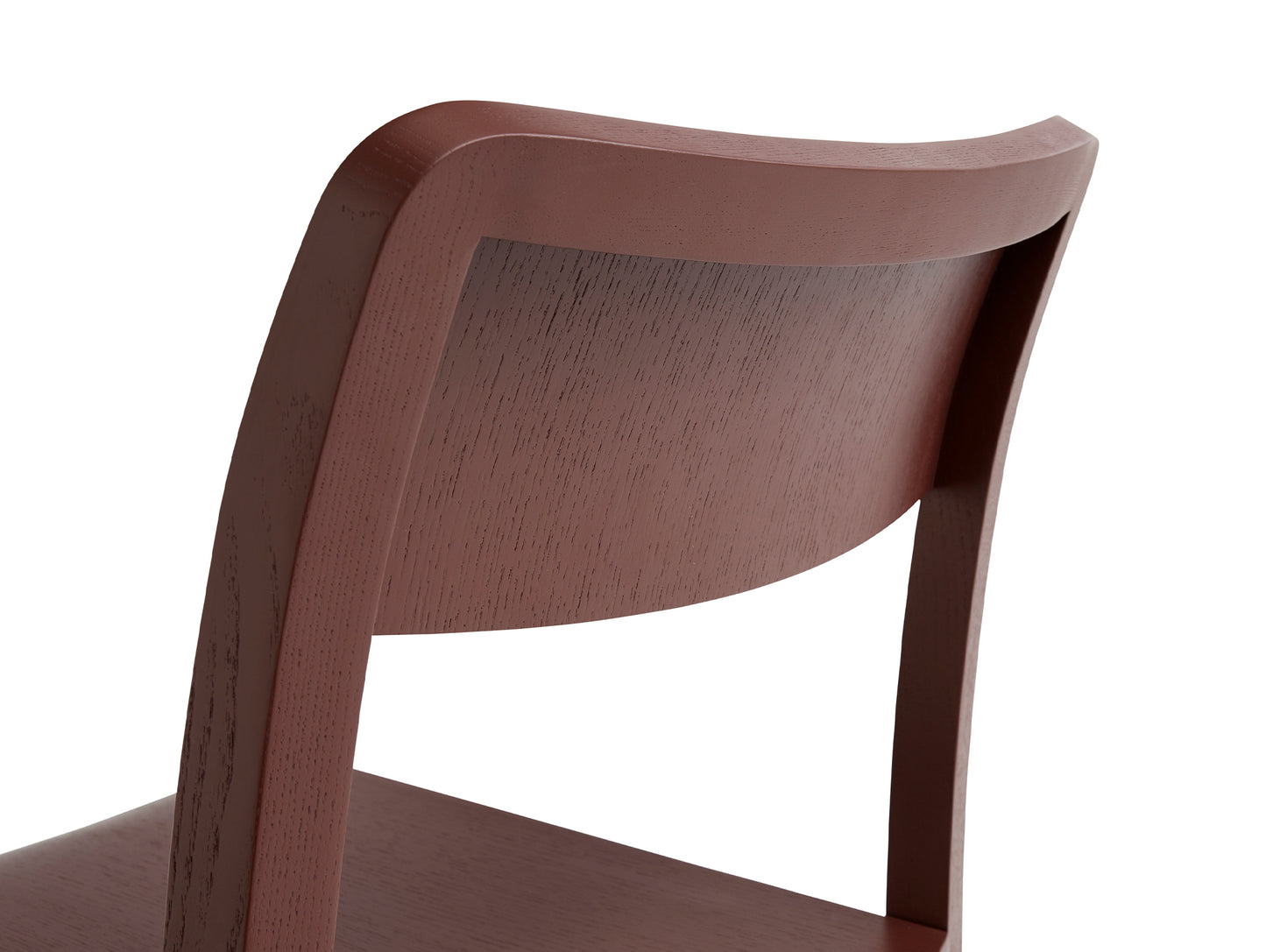 Pastis Chair by HAY - Without Armrest / Barn Red Water-Based Lacquered Ash