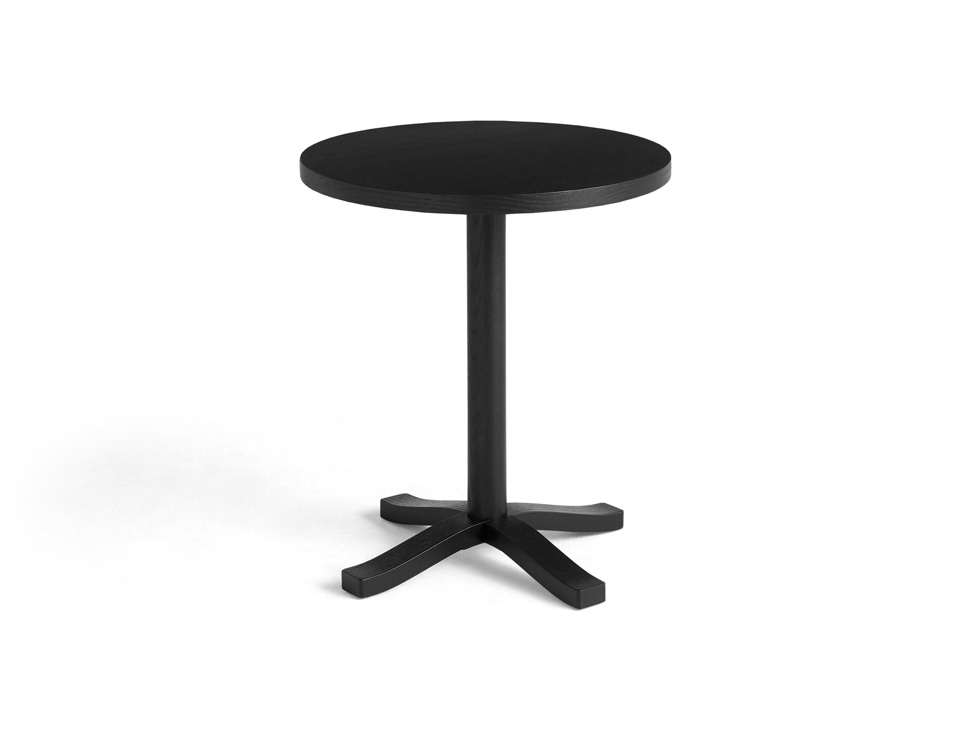 Pastis Table by HAY - Diameter 46 x Height 52 cm / Black Water-Based Lacquered Ash