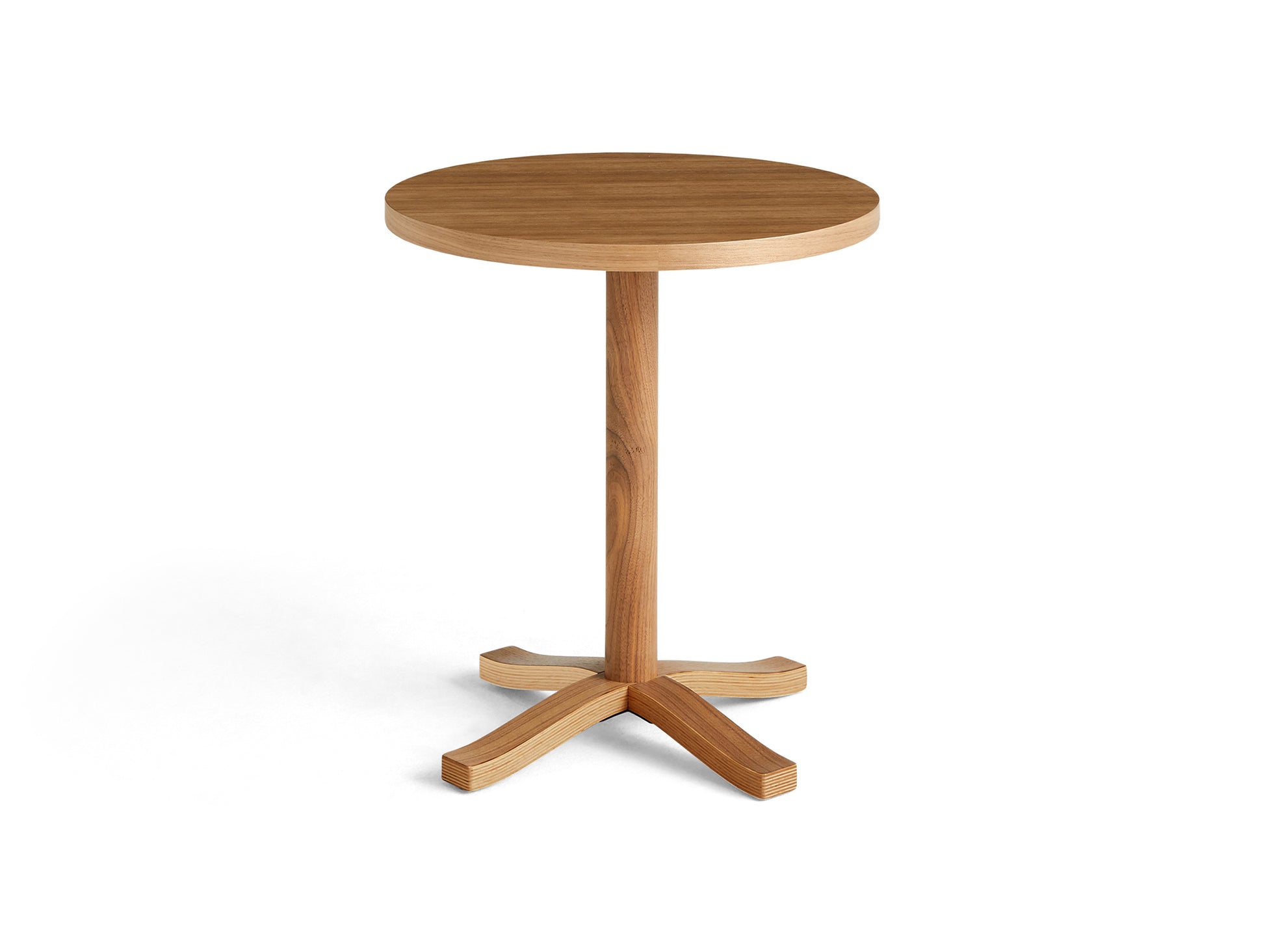 Pastis Table by HAY - Diameter 46 x Height 52 cm / Water-Based Lacquered Walnut