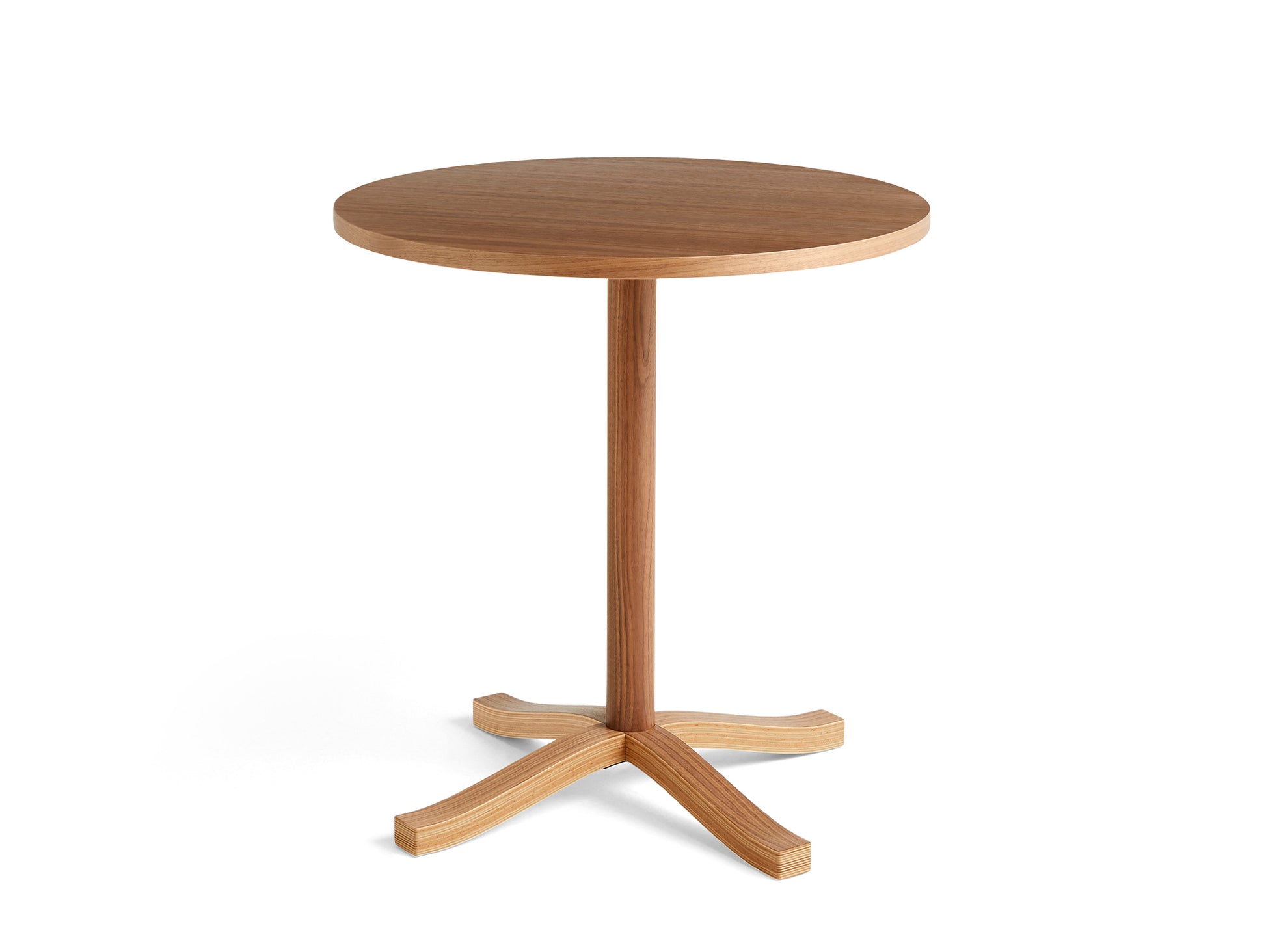 Pastis Table by HAY - Diameter 70 x Height 74 cm / Water-Based Lacquered Walnut