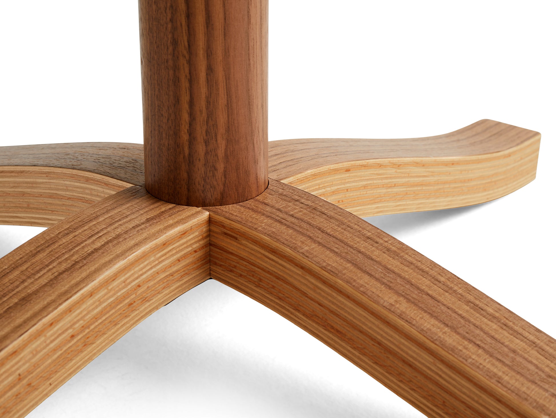 Pastis Table by HAY -  Diameter 70 x Height 74 cm / Water-Based Lacquered Walnut