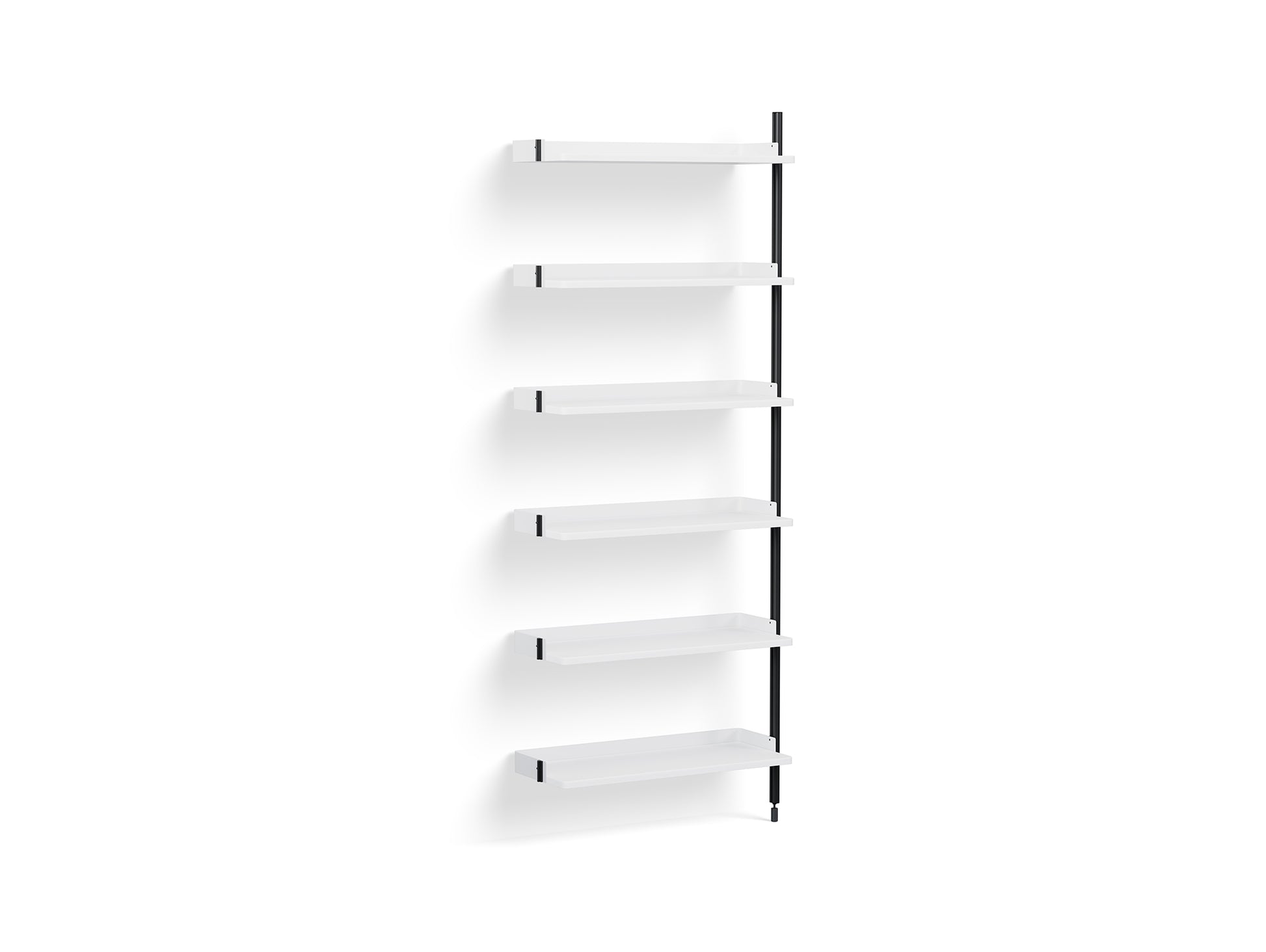 Pier System 100 Add-ons by HAY - Black Anodised Aluminium Uprights / PS White