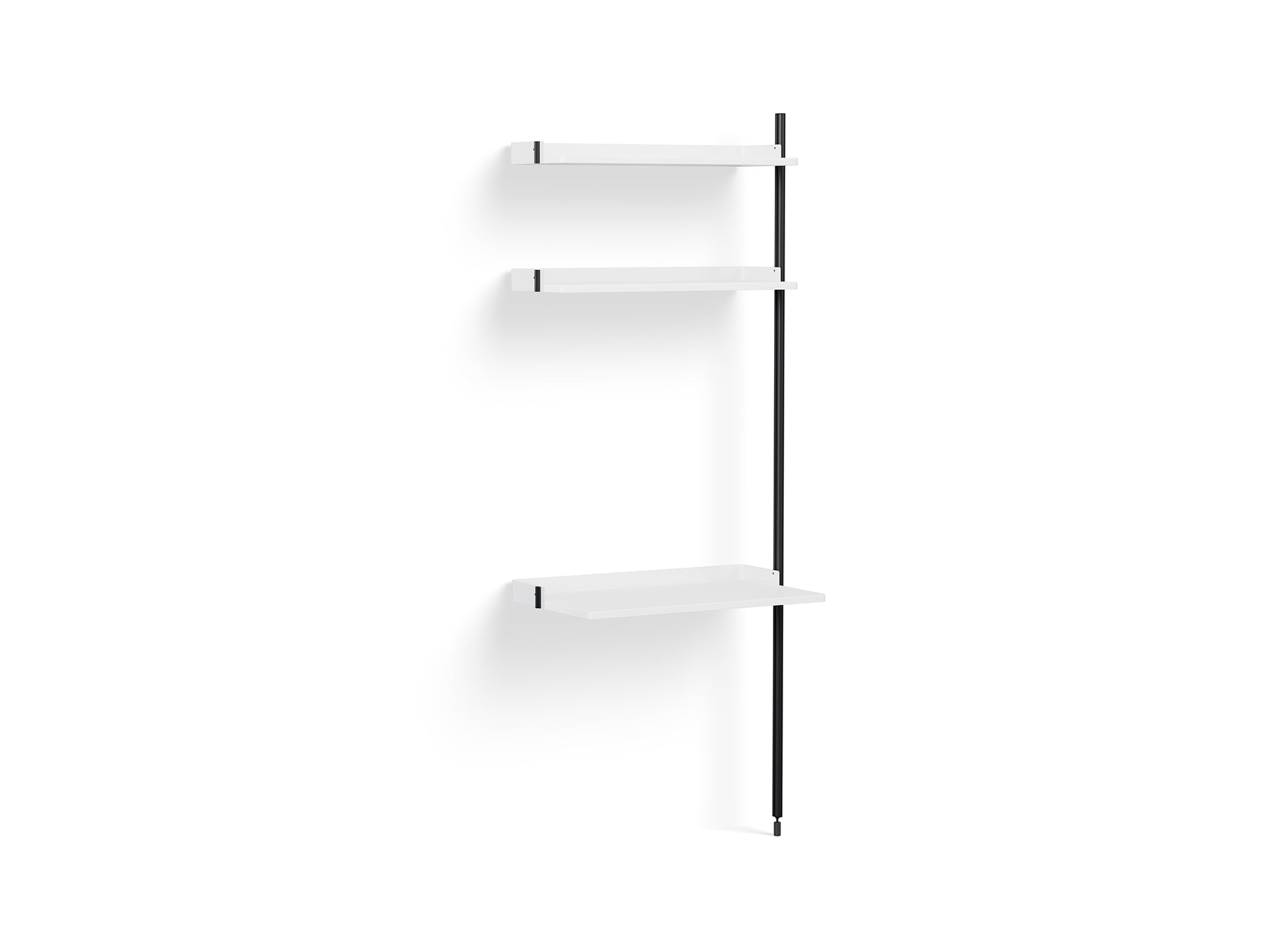 Pier System 10 Add-ons by HAY - Black Anodised Aluminium Uprights / PS White
