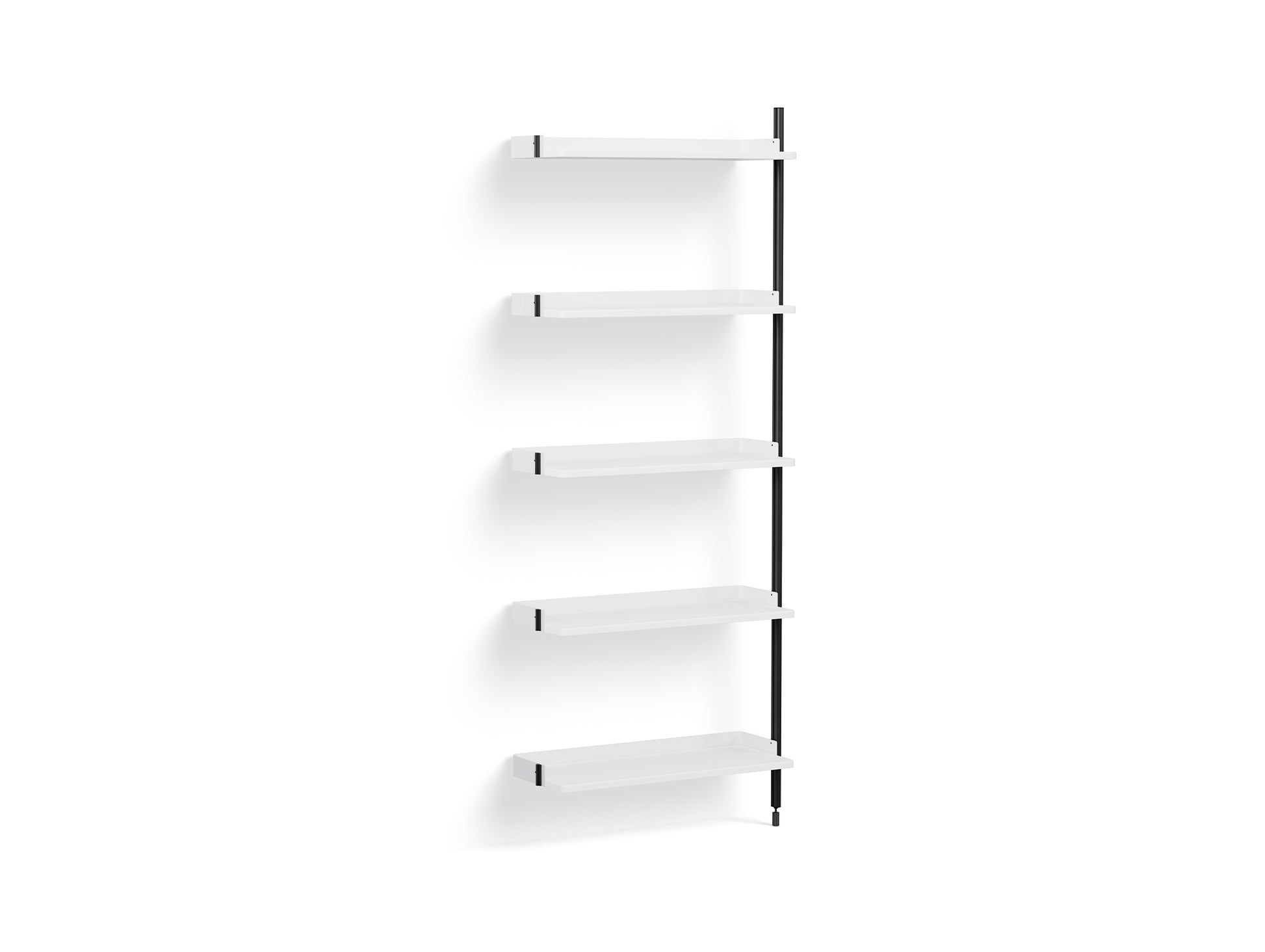 Pier System 110 Add-ons by HAY - Black Anodised Aluminium Uprights / PS White