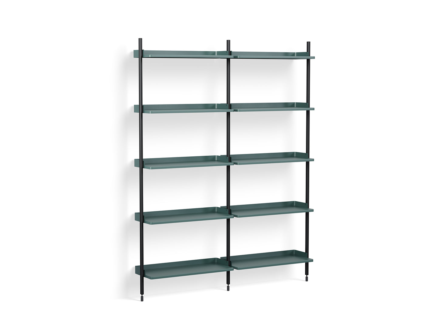 Pier System 112 by HAY - Black Anodised Aluminium Uprights / PS blue