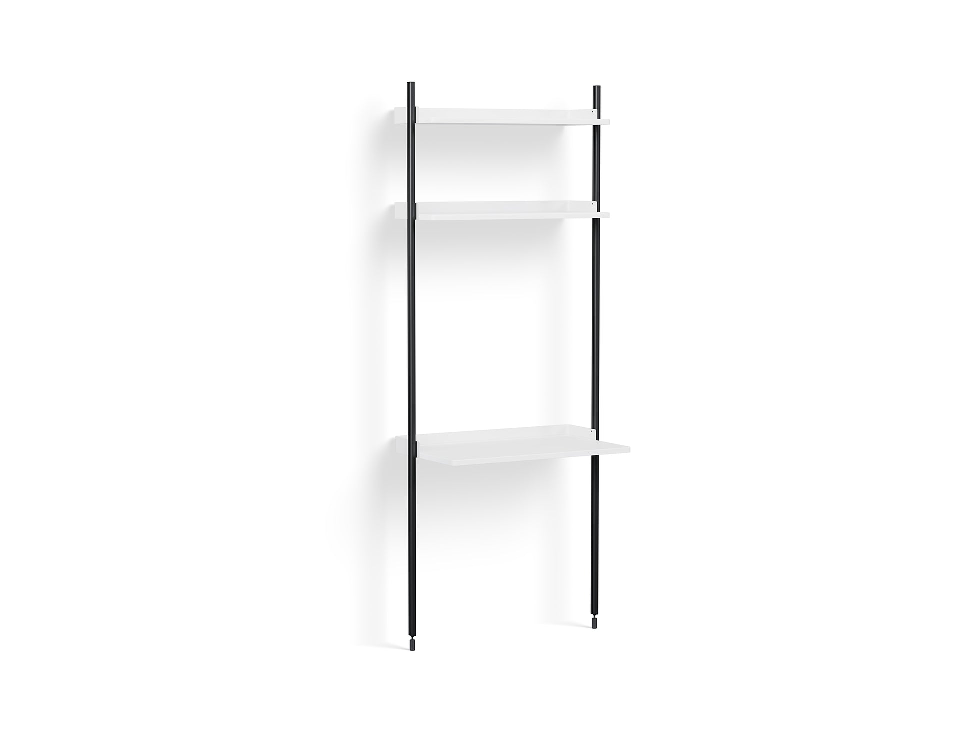 Pier System 11 by HAY - Black Anodised Aluminium Uprights / PS White