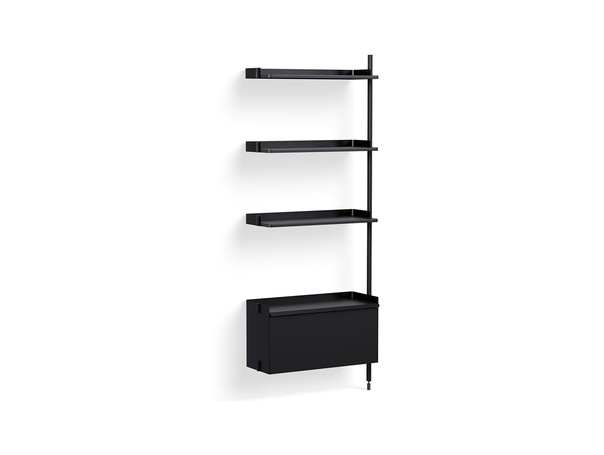 Pier System 130 Add-ons by HAY - Black Anodised Aluminium Uprights / PS Black