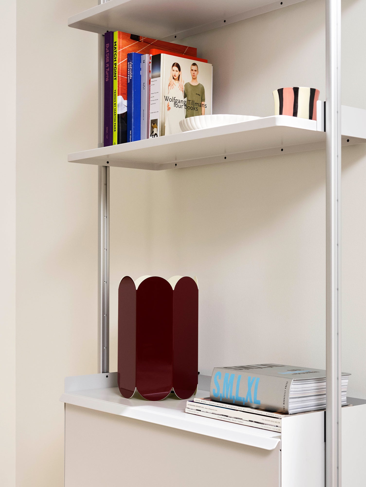 Pier System 131  by HAY - Clear Anodised Aluminium Uprights / PS White