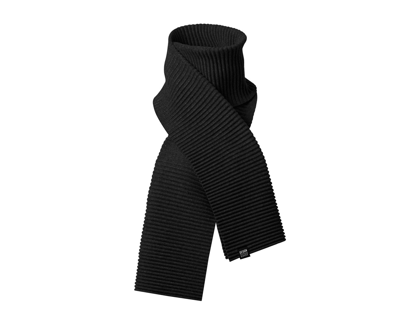 Black Pleece Long Scarf by Design House Stockholm