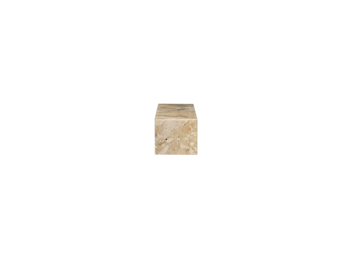 Marble Plinth Shelf by Menu - Sand Kunis Breccia Marble