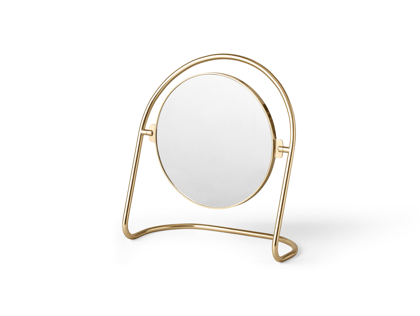 Polished Brass Nimbus Table Mirror by Menu